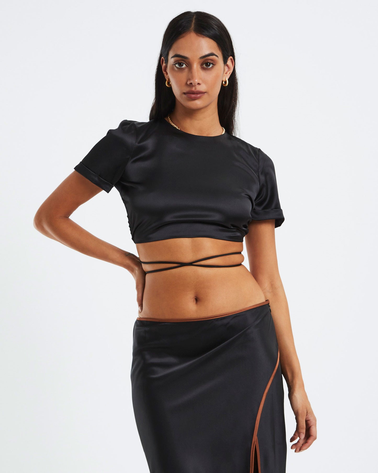 Andie Lace Back Baby Tee