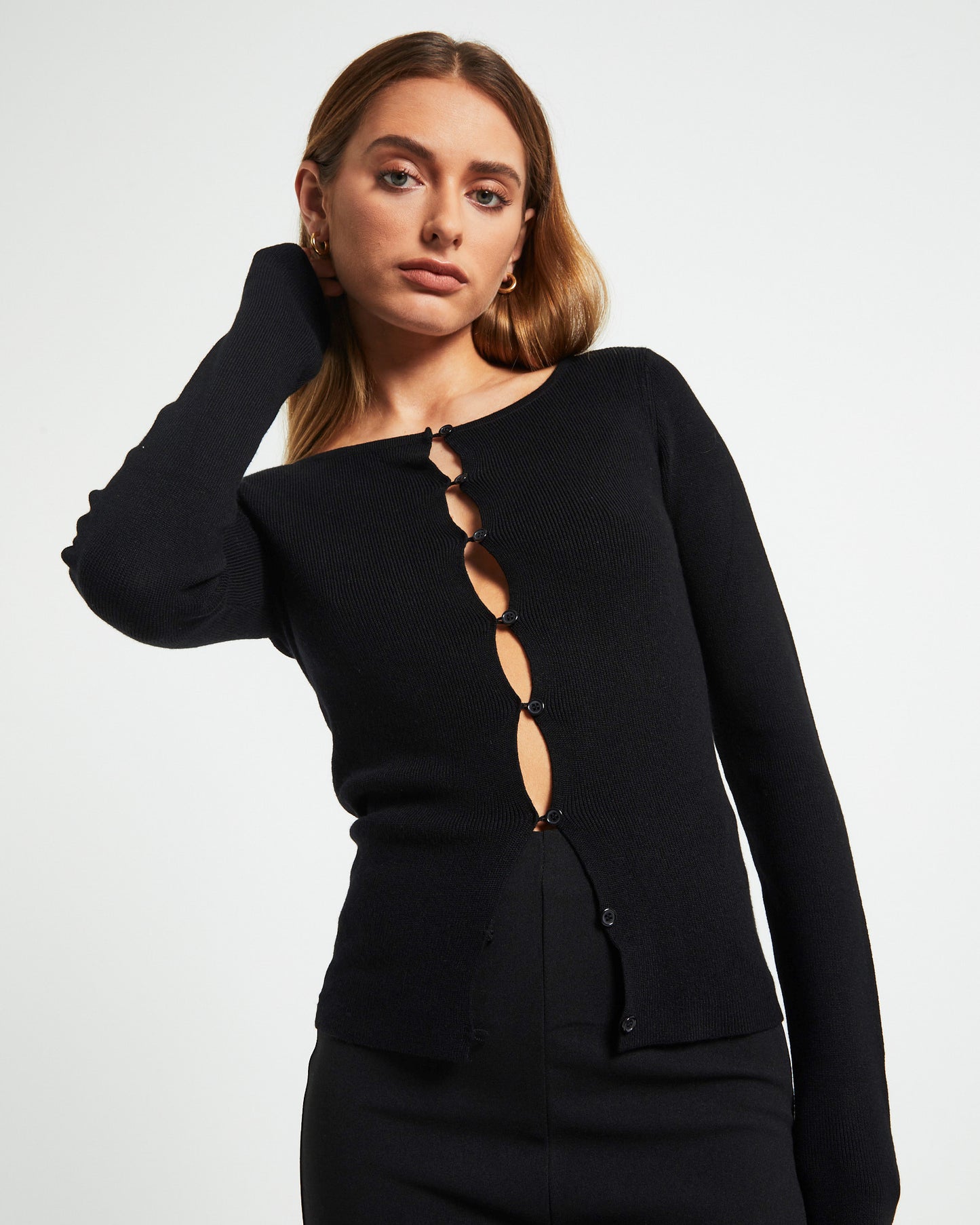 Etta Long Sleeve Top Black