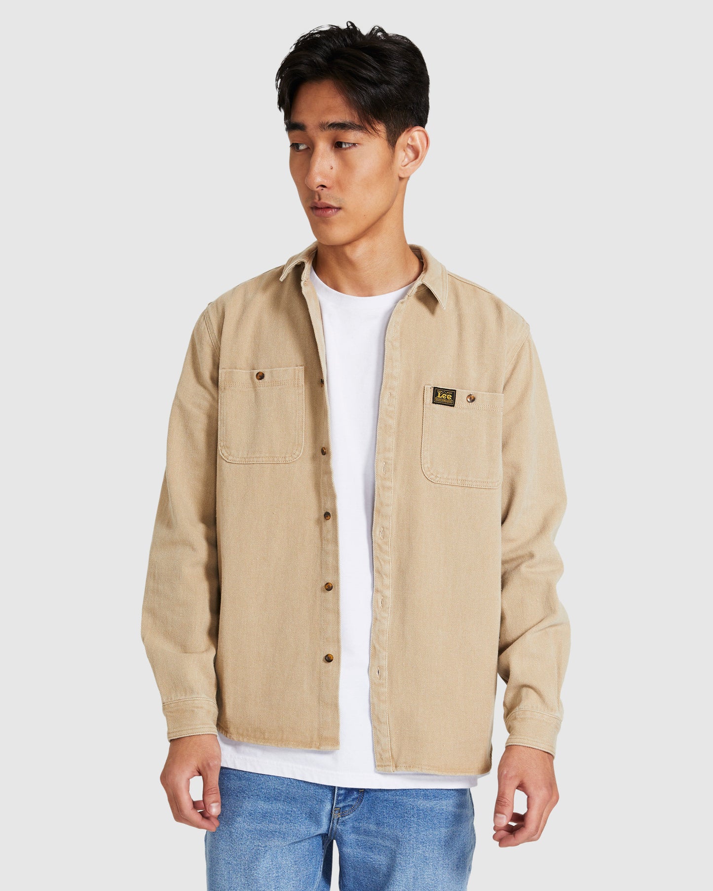 Limited Worker Long Sleeve Shirt Union Stone