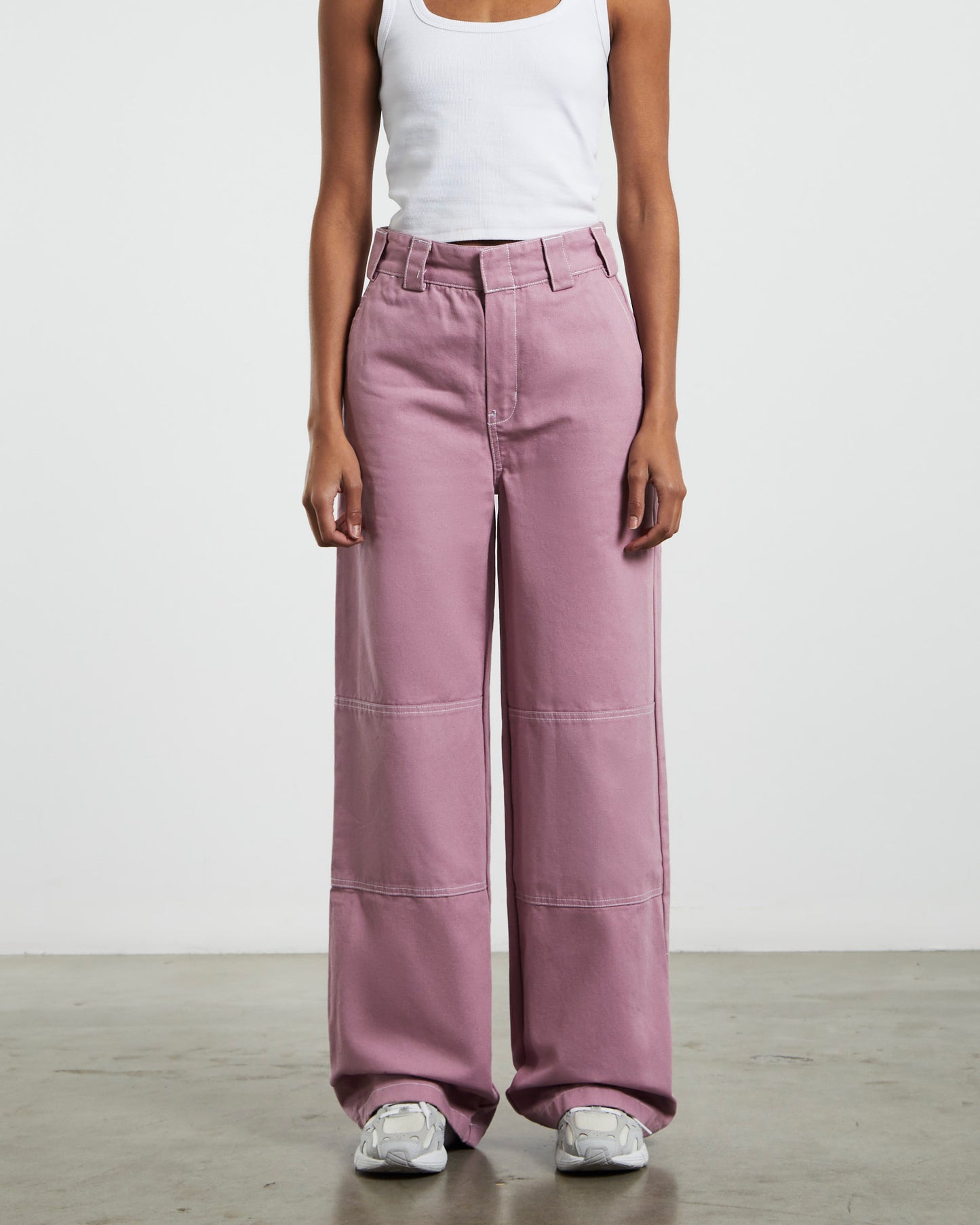 Jasper Wide Leg Pants Mauve Pink