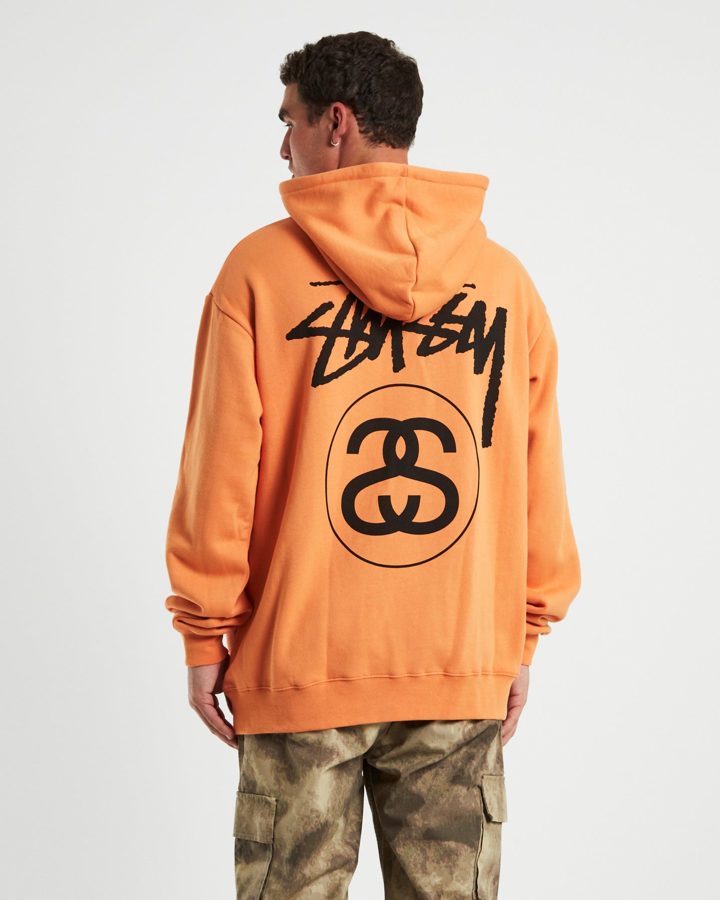 Solid Stock Link Hood Apricot