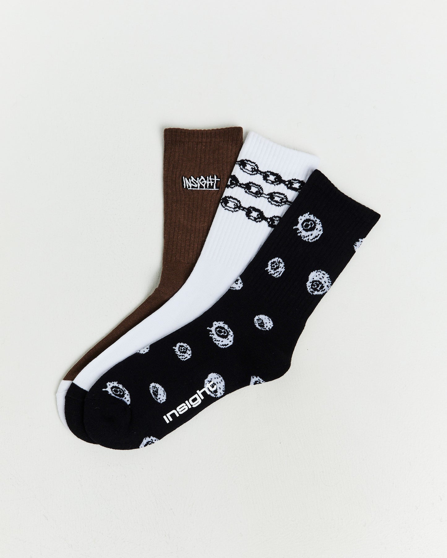 Motif Socks 3 Pack Multi