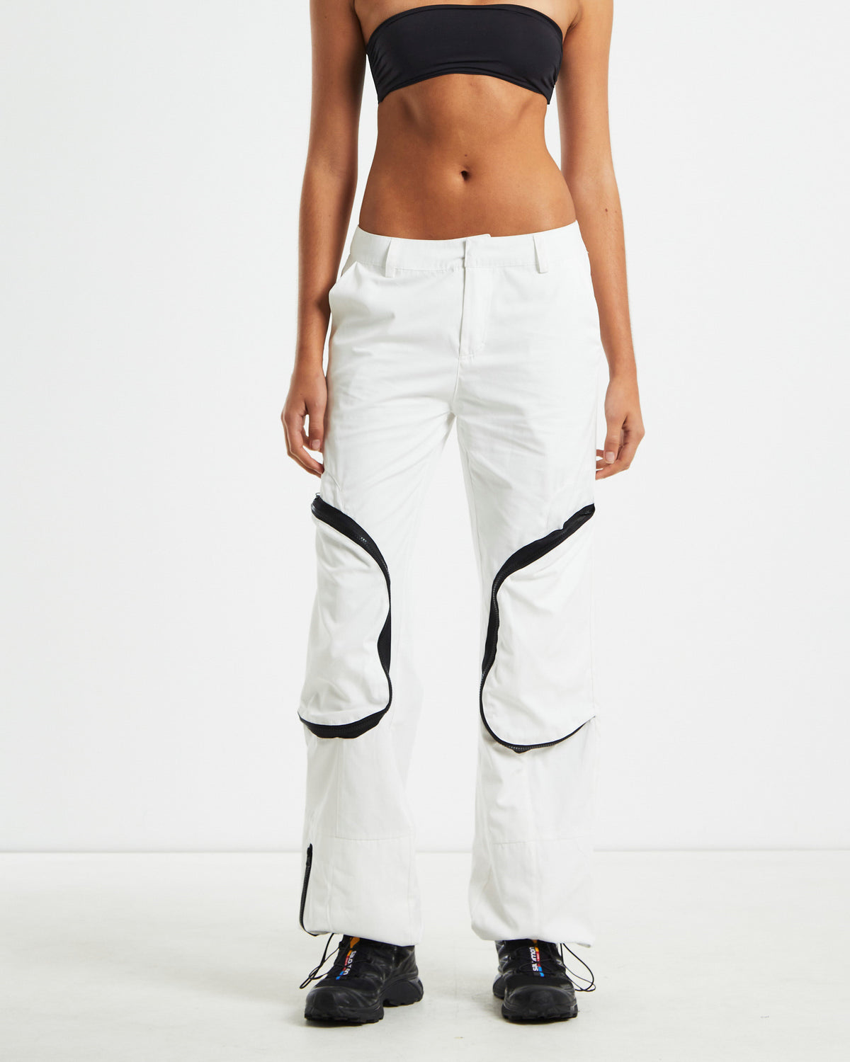Skylar Patch Pocket Ski Pants White WHITE