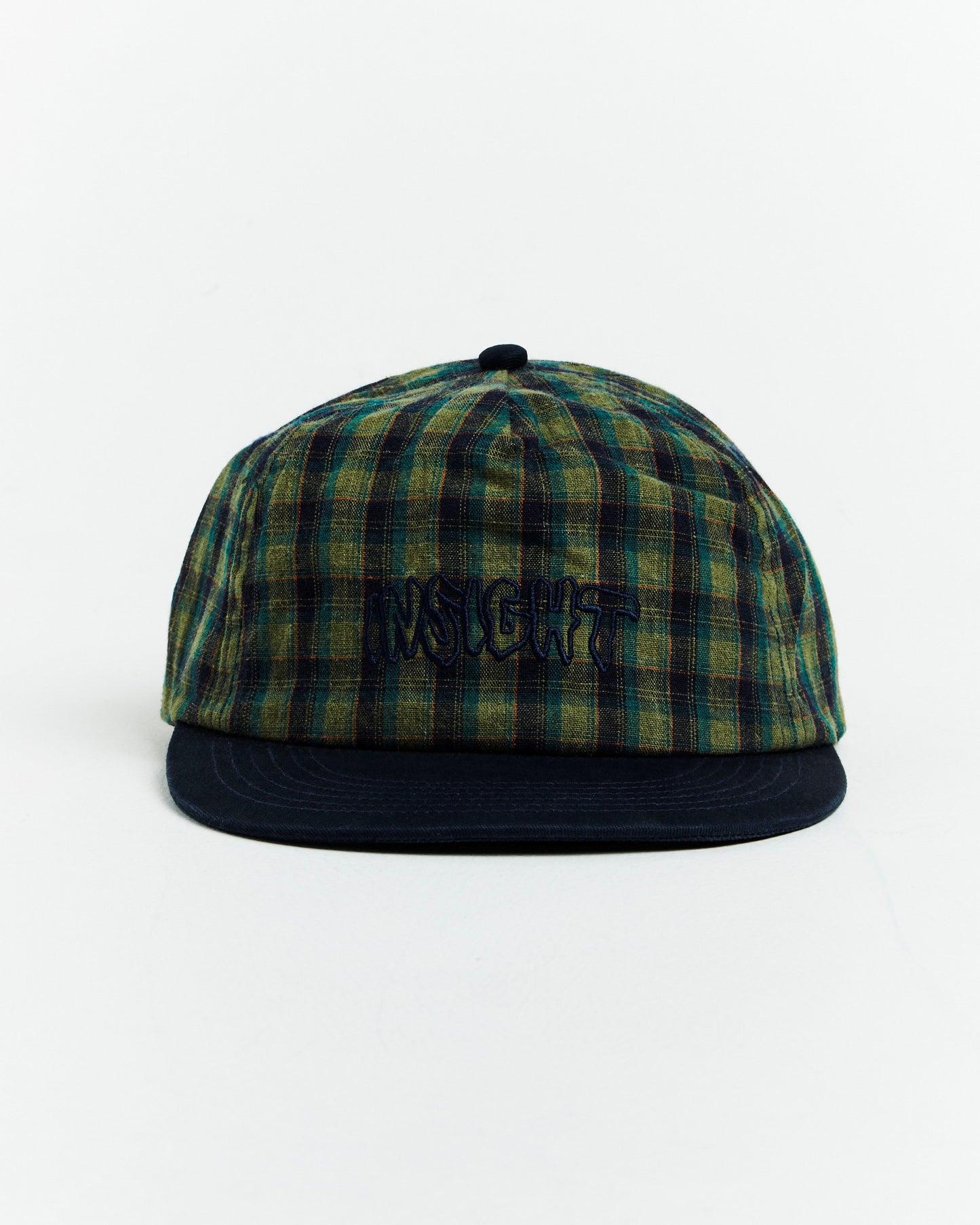 Dudley Check Cap Green