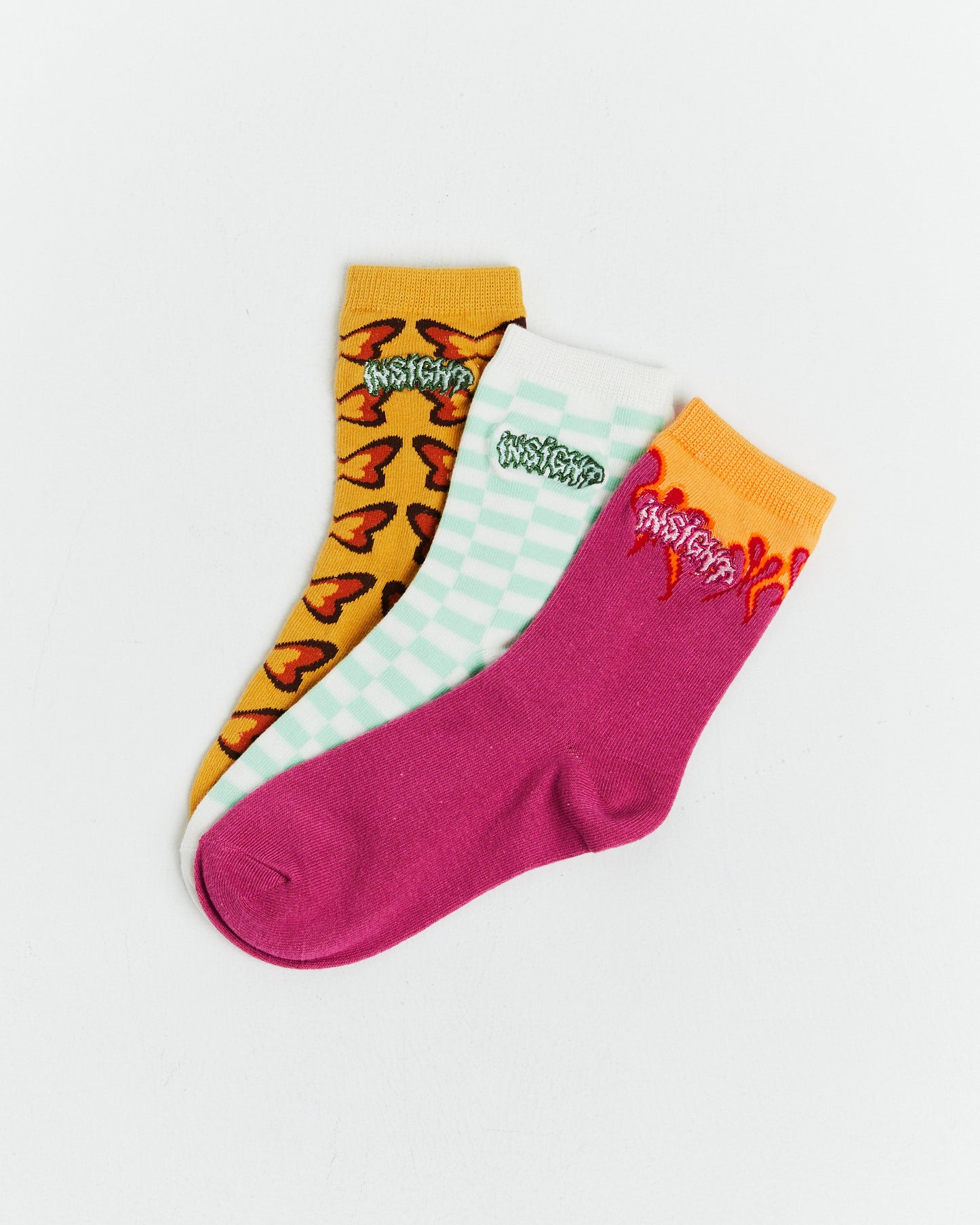 Assorted Jacquard Socks 3 Pack Multi