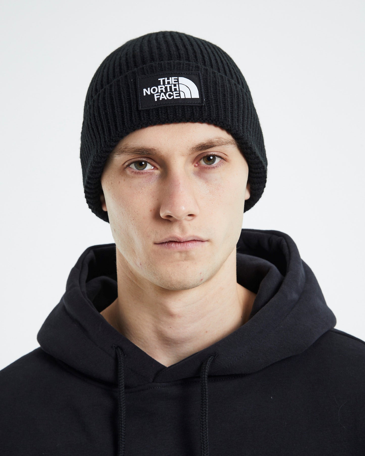 Logo Box Cuff Beanie Black