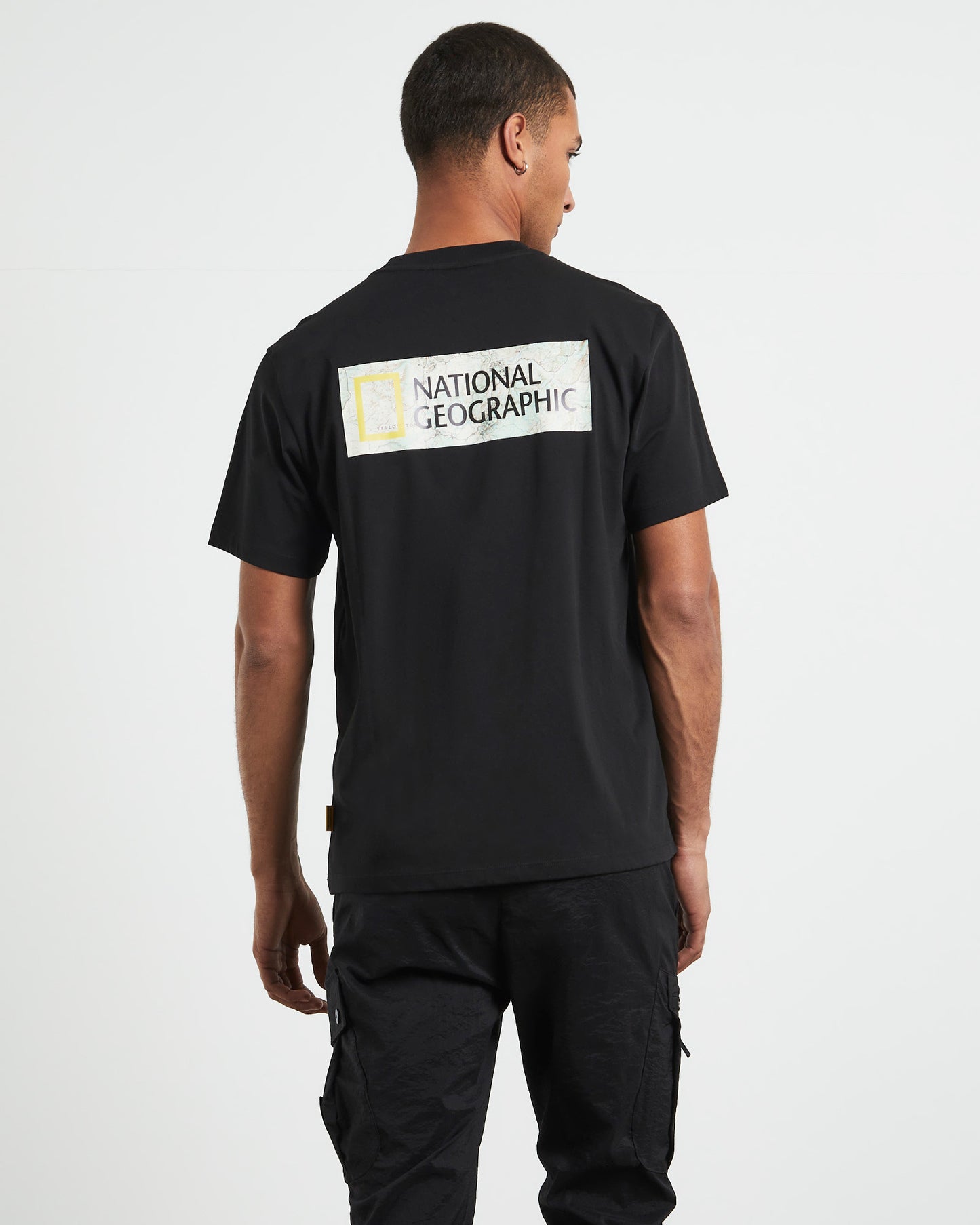 Mantella Back Big Logo Short Sleeve T-Shirt Carbon Black
