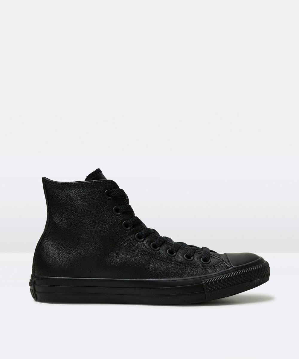 Chuck Taylor All Star Leather Hi Top Sneakers Mono Black