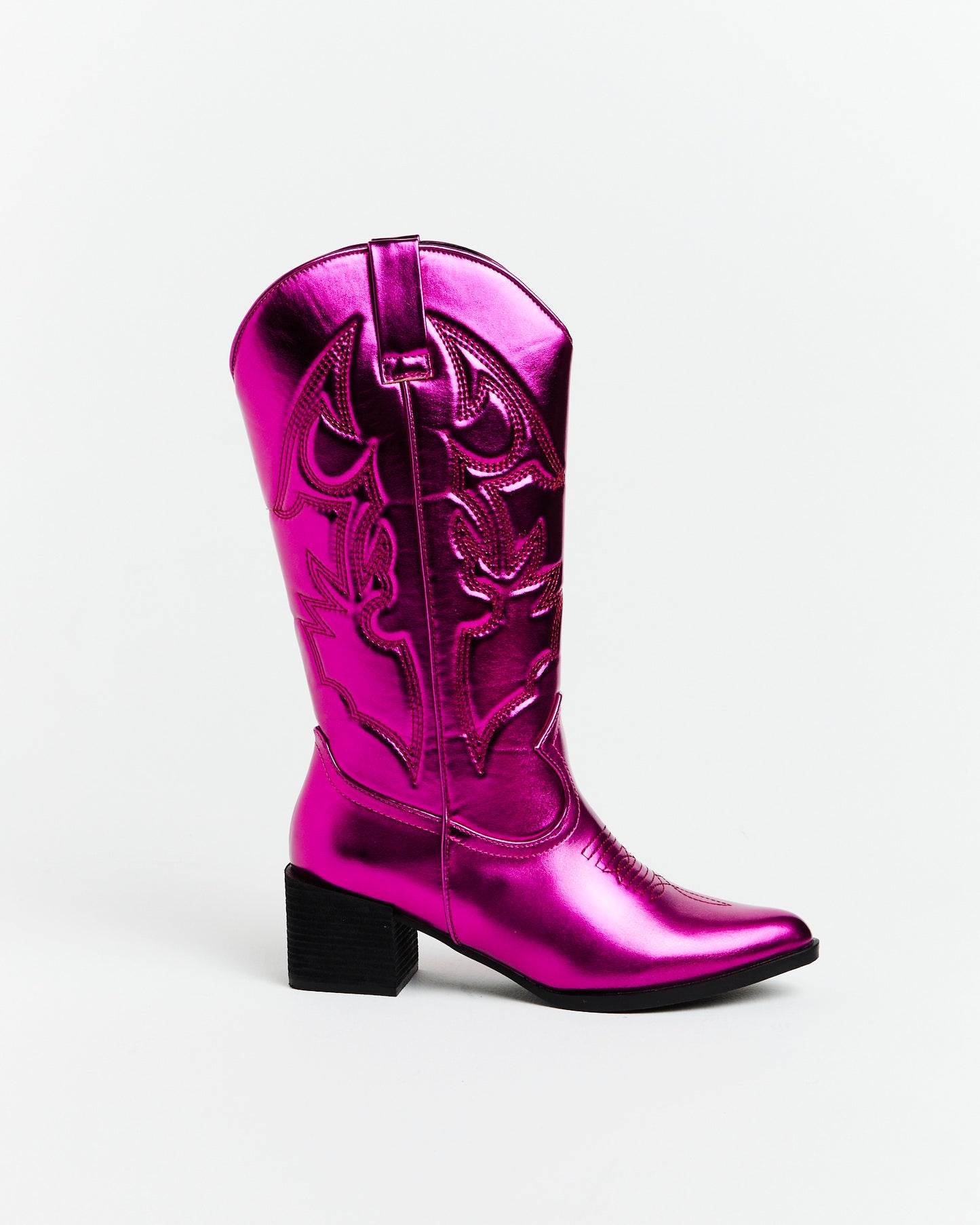 Ranger Cowboy Boot in Metallic Pink