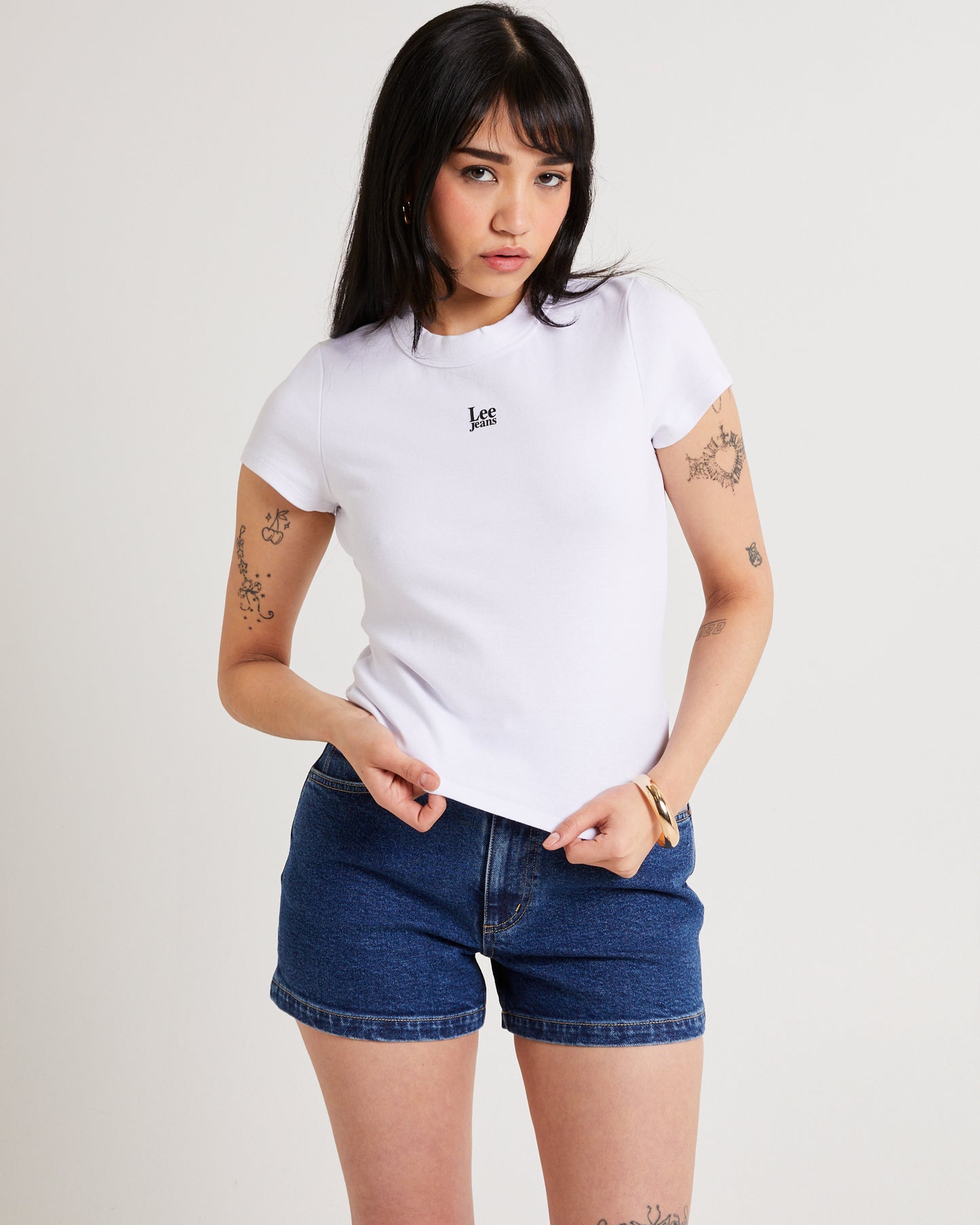 Essential Rib Recycled Cotton T-Shirt