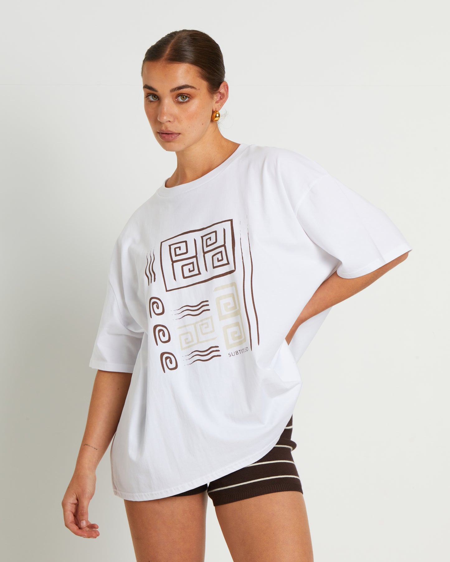 Let Go Oversized T-Shirt in White