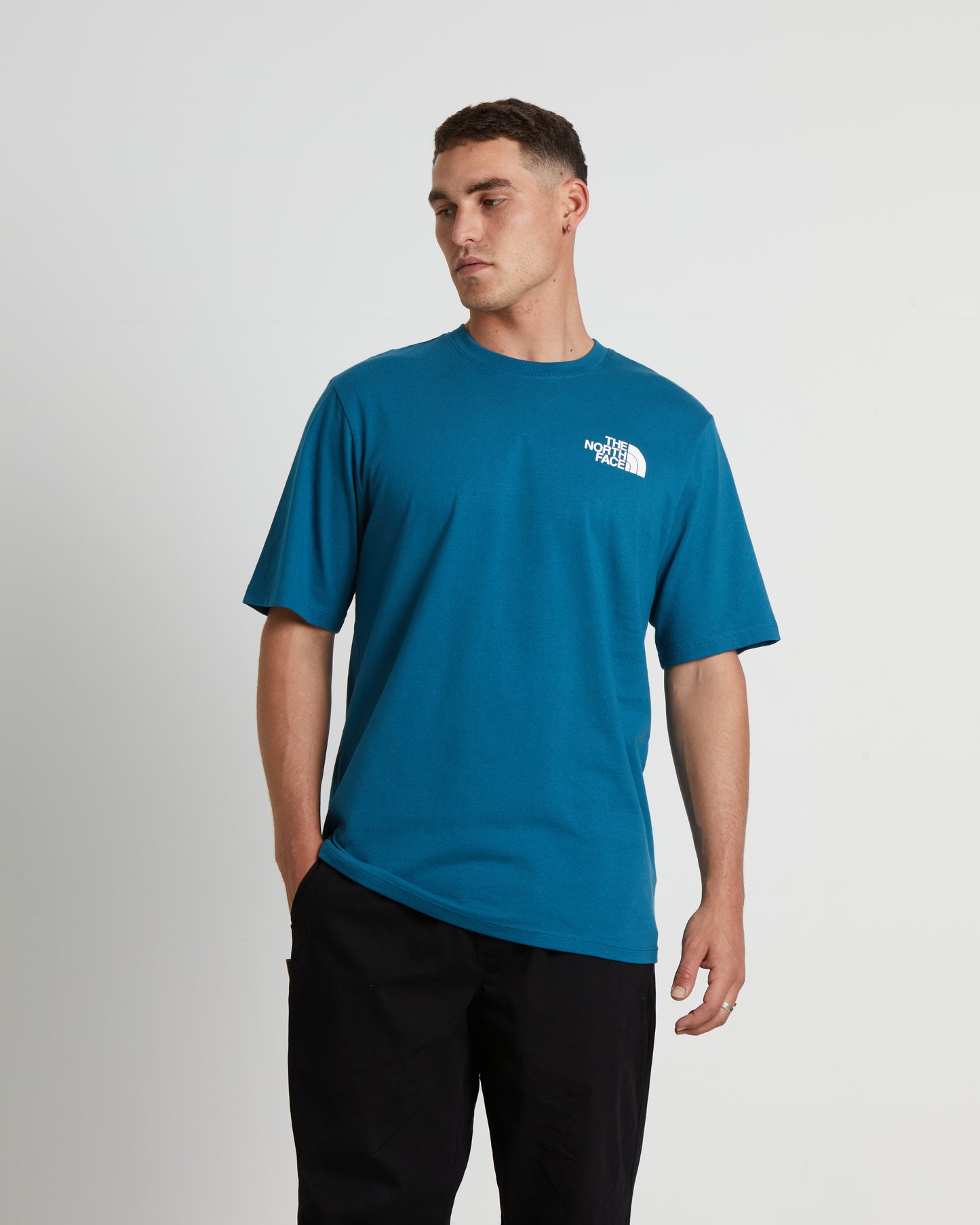 Short Sleeve Coordinates T-Shirt in Blue Coral