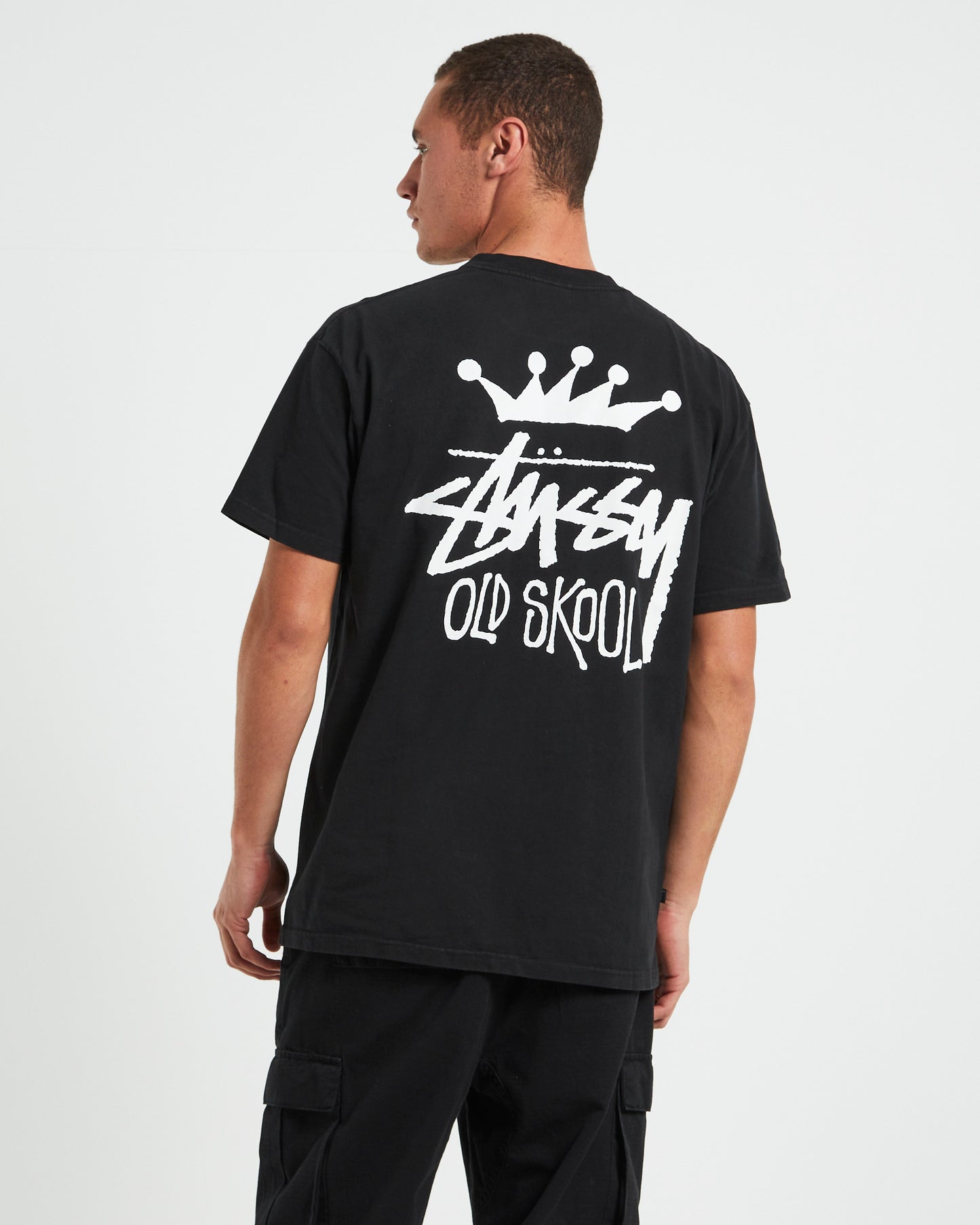 Old Skool Heavyweight Short Sleeve T-Shirt in Black