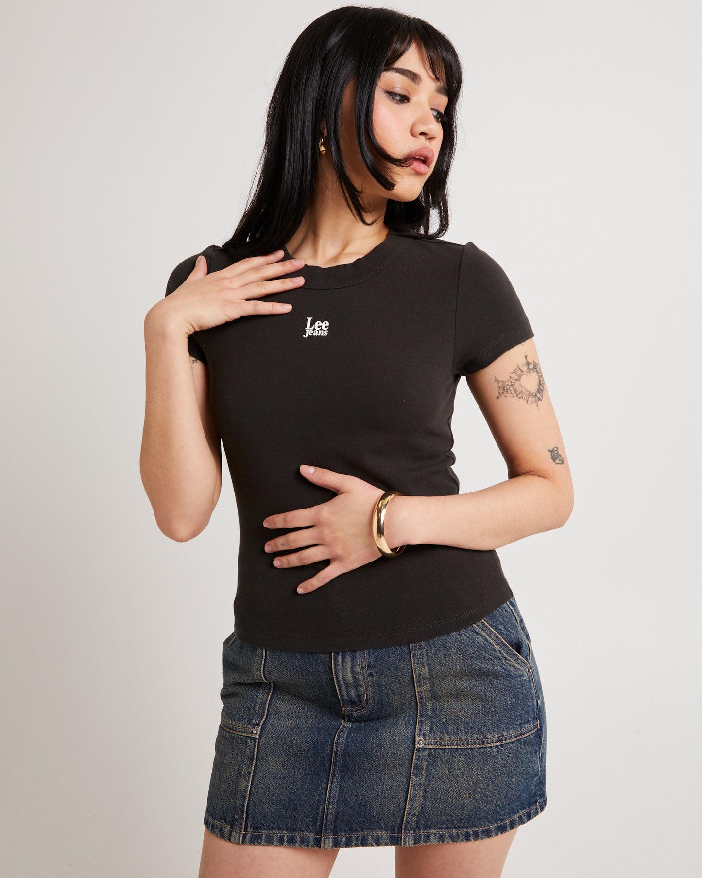 Essential Rib Recycled Cotton T-Shirt