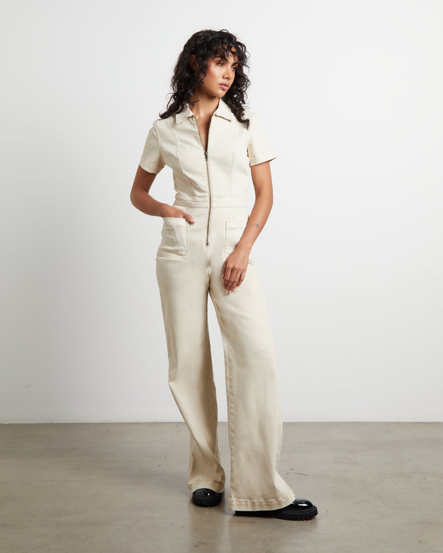 Nikki Denim Maxi Boiler Suit
