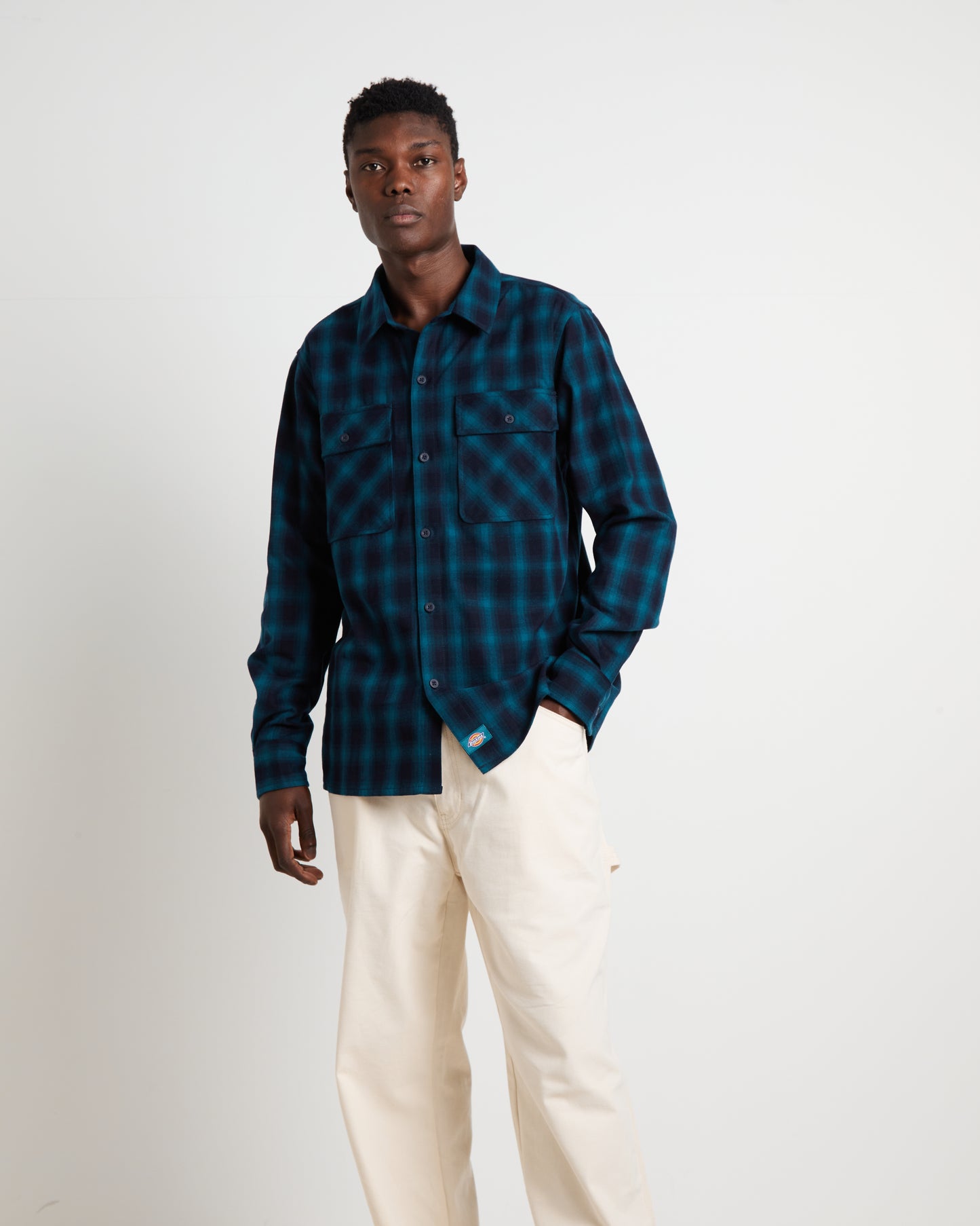 Houston Plaid Long Sleeve Shirt in Dark Lincoln Green