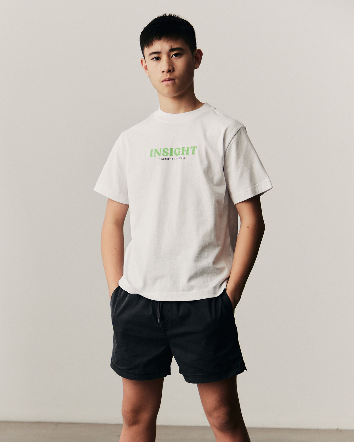 Teen Boys Atom Short Sleeve T-Shirt in White WHITE