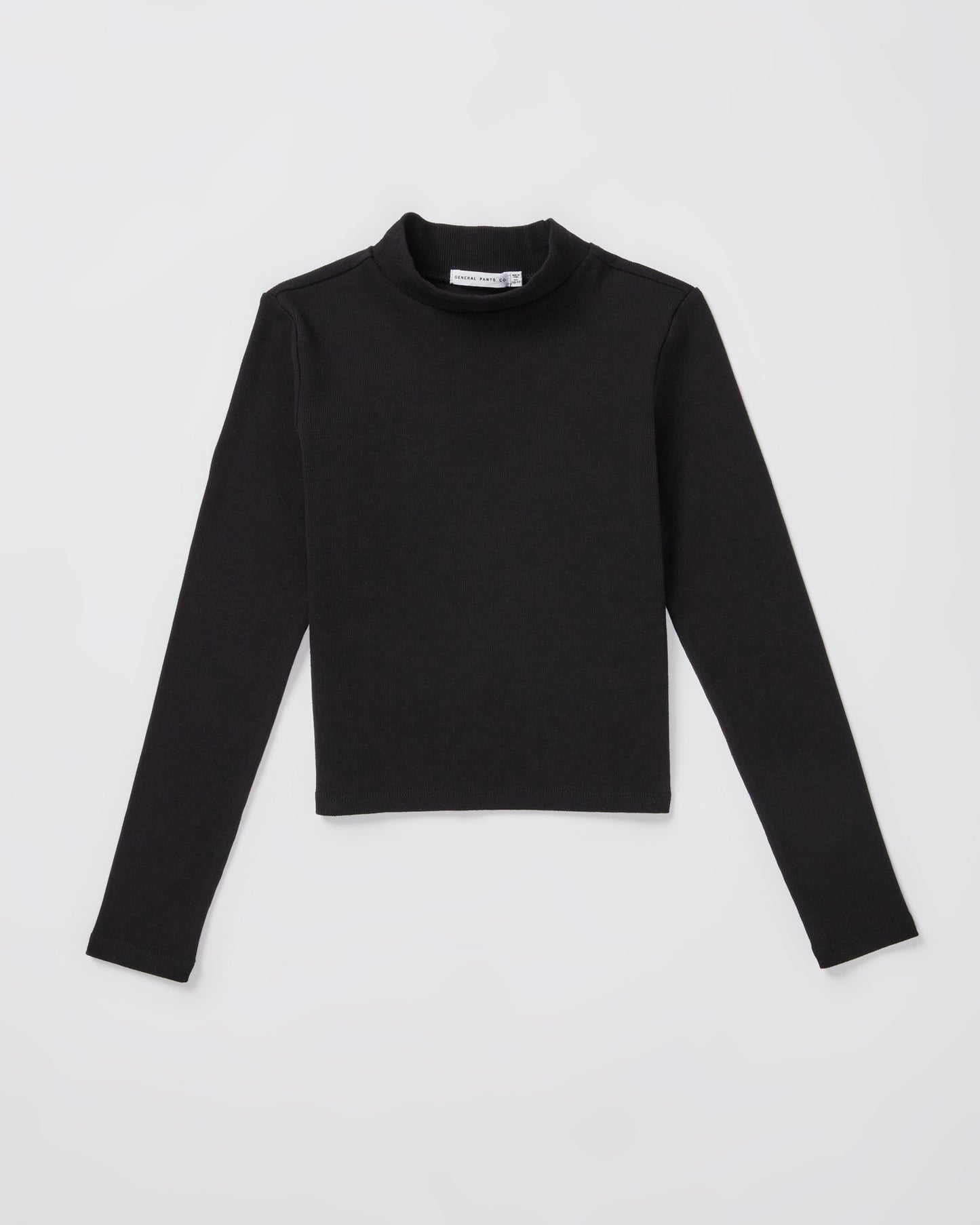 Teen Girls Long Sleeve Skivvy in Black