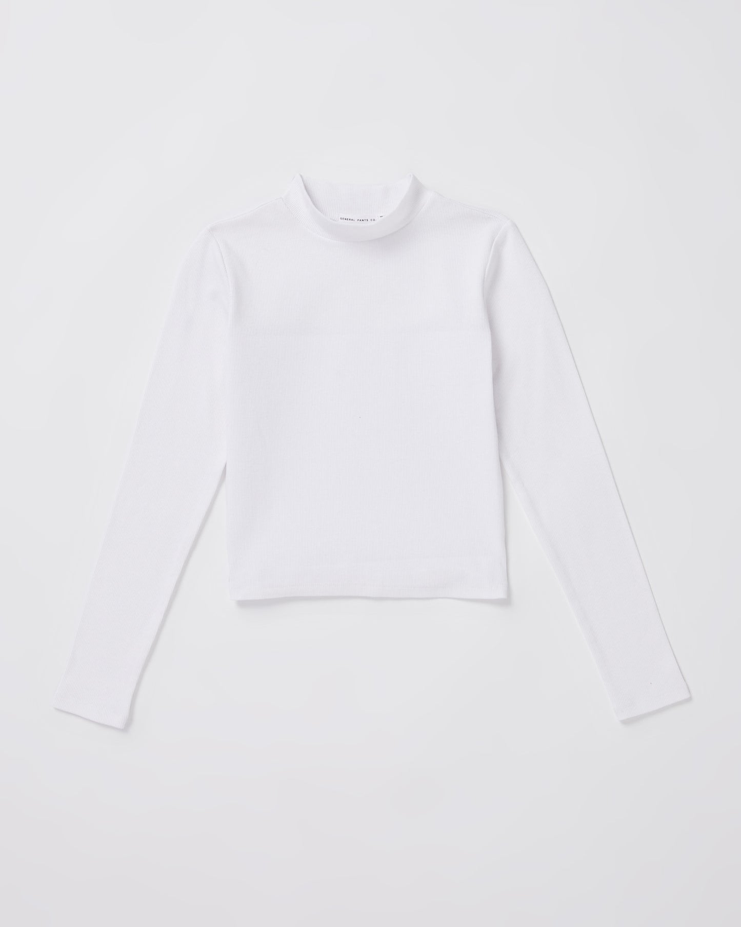 Teen Girls Long Sleeve Skivvy in White