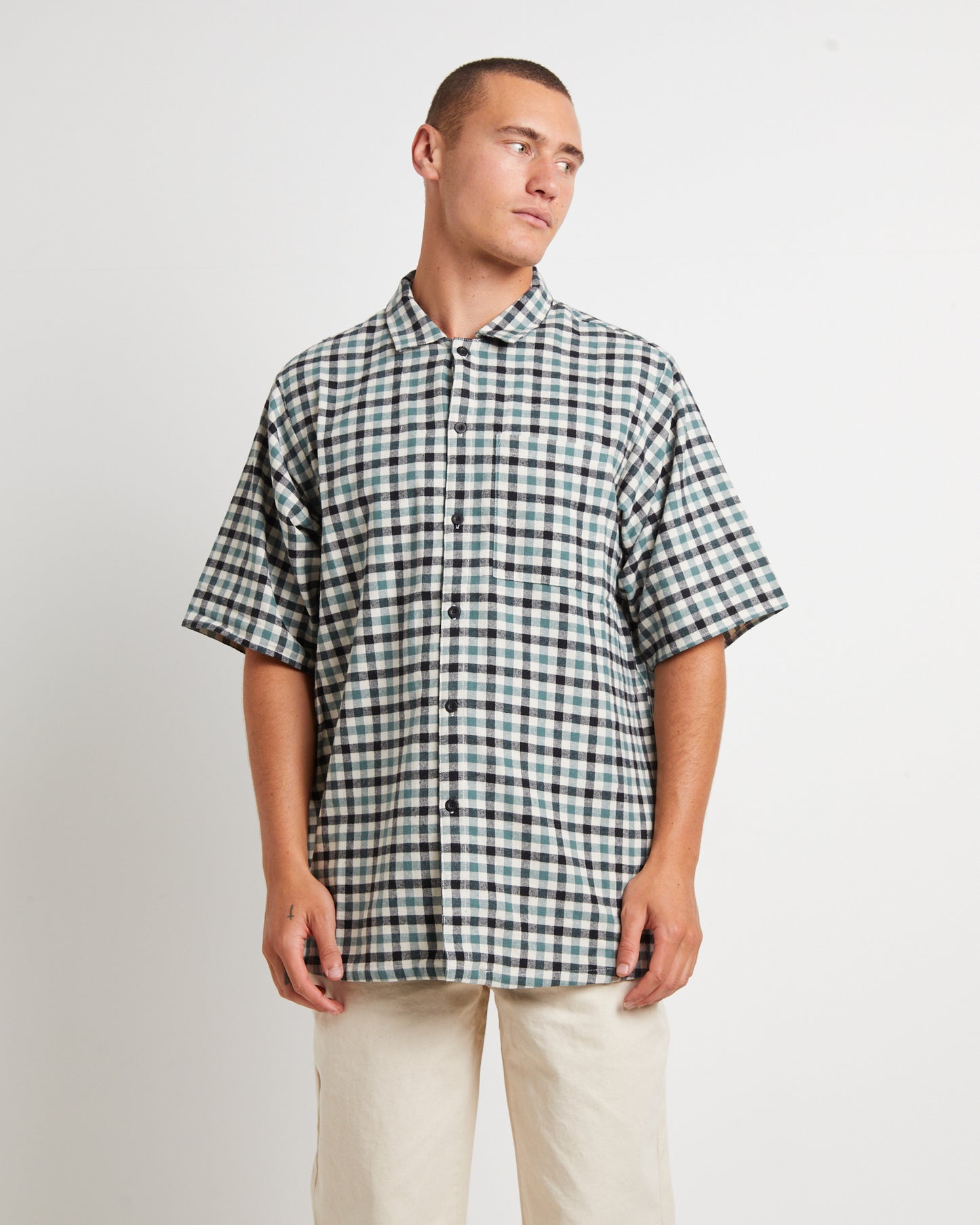 West Is Best Short Sleeve Shirt in Green