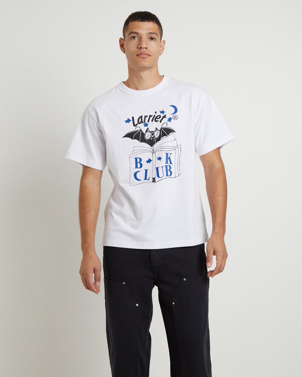 Blind As A Bat Short Sleeve T-Shirt in White WHITE