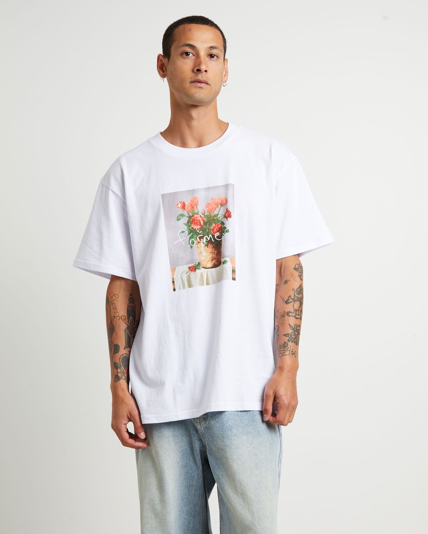 Still Life Short Sleeve T-Shirt in White