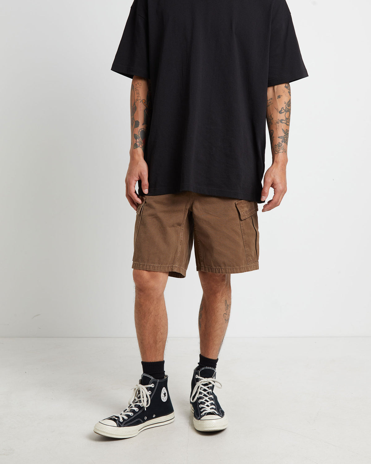95 Cargo Baggy Shorts in Brown Stone BROWN
