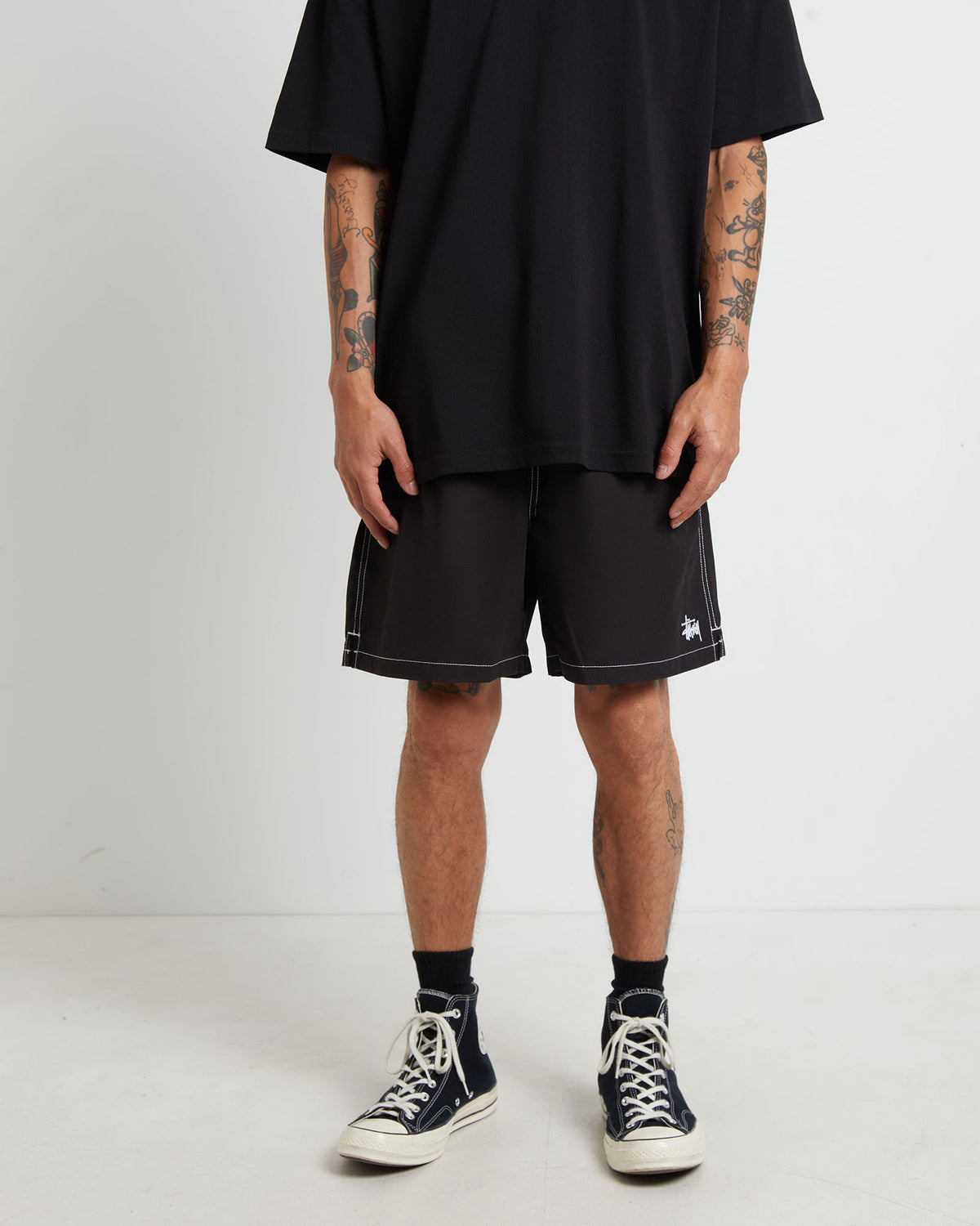 Ripstop Mountain Shorts in Black BLACK