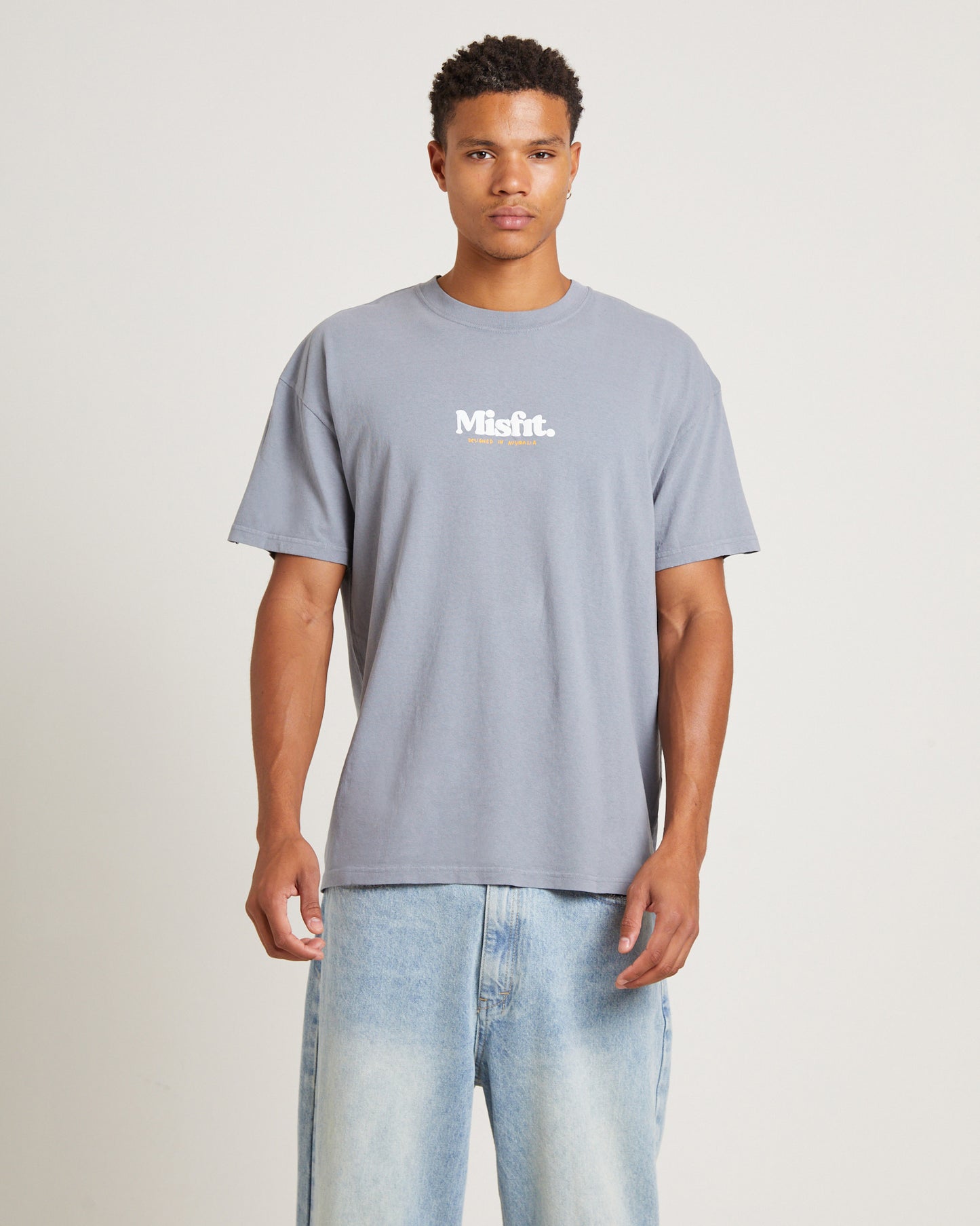 Gloomy Short Sleeve T-Shirt in Grey