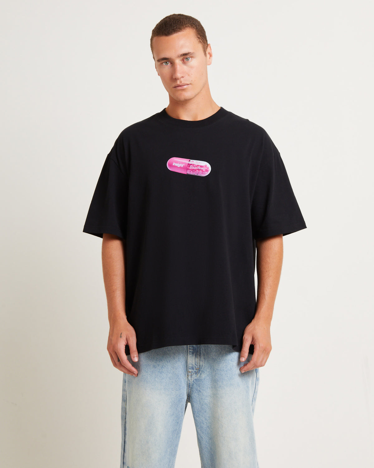 Fixture Short Sleeve T-Shirt in Black BLACK