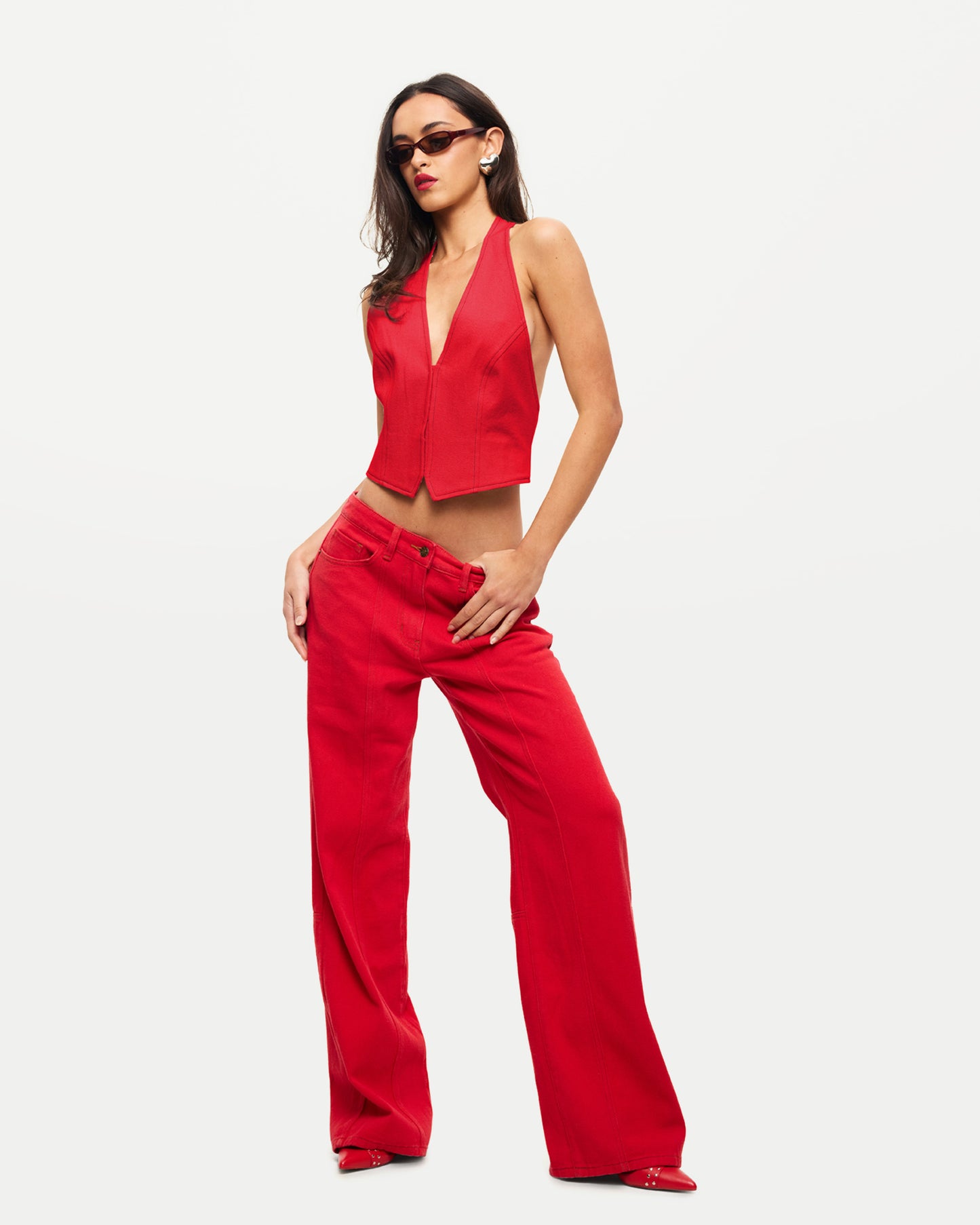 Dawson Jeans in Crimsom Red