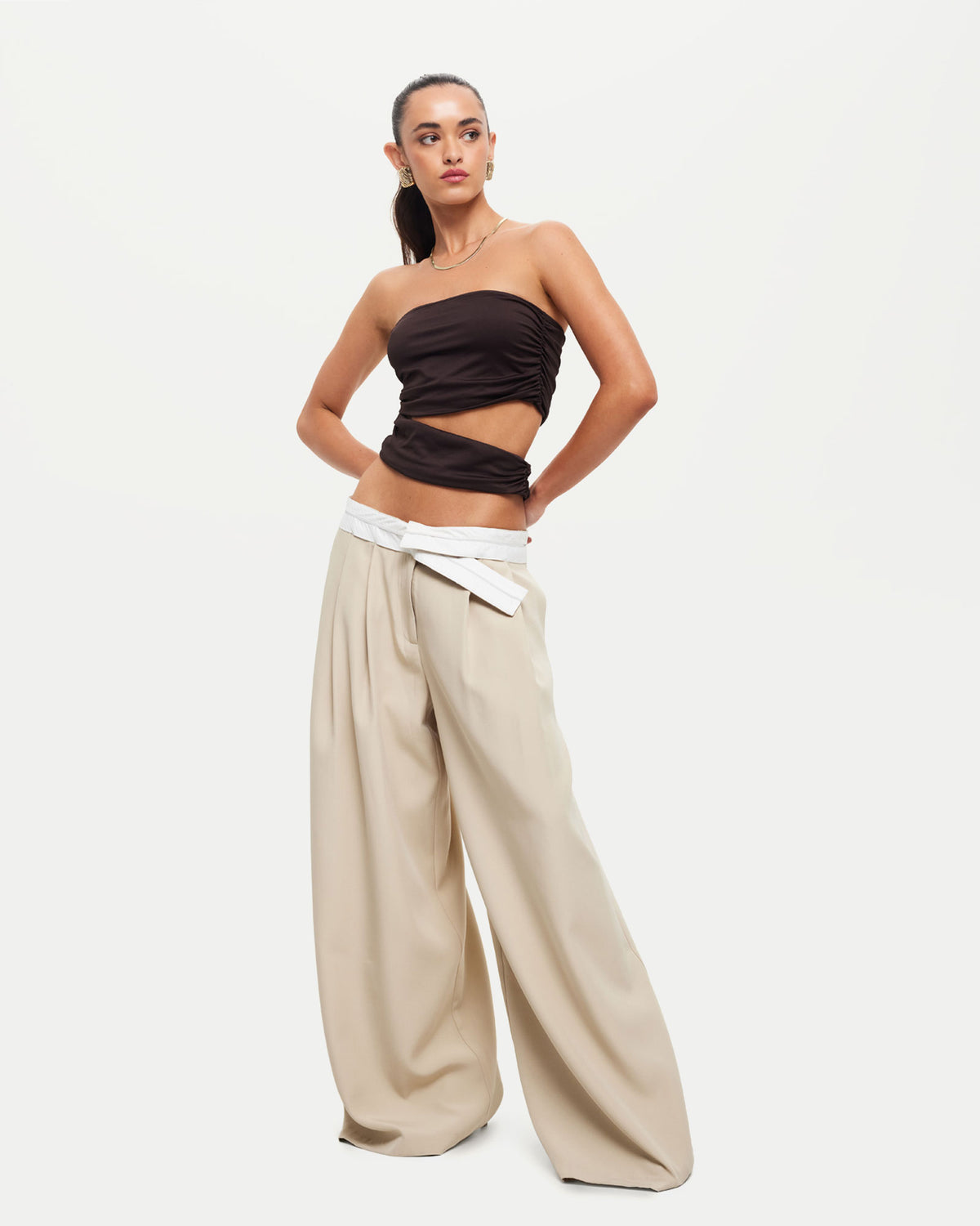 Desire Pants in Oyster OYSTER