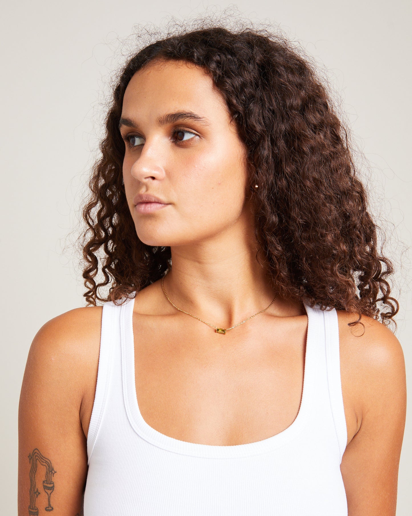 14K Gold Birth Stone Zodiac Charm Necklace