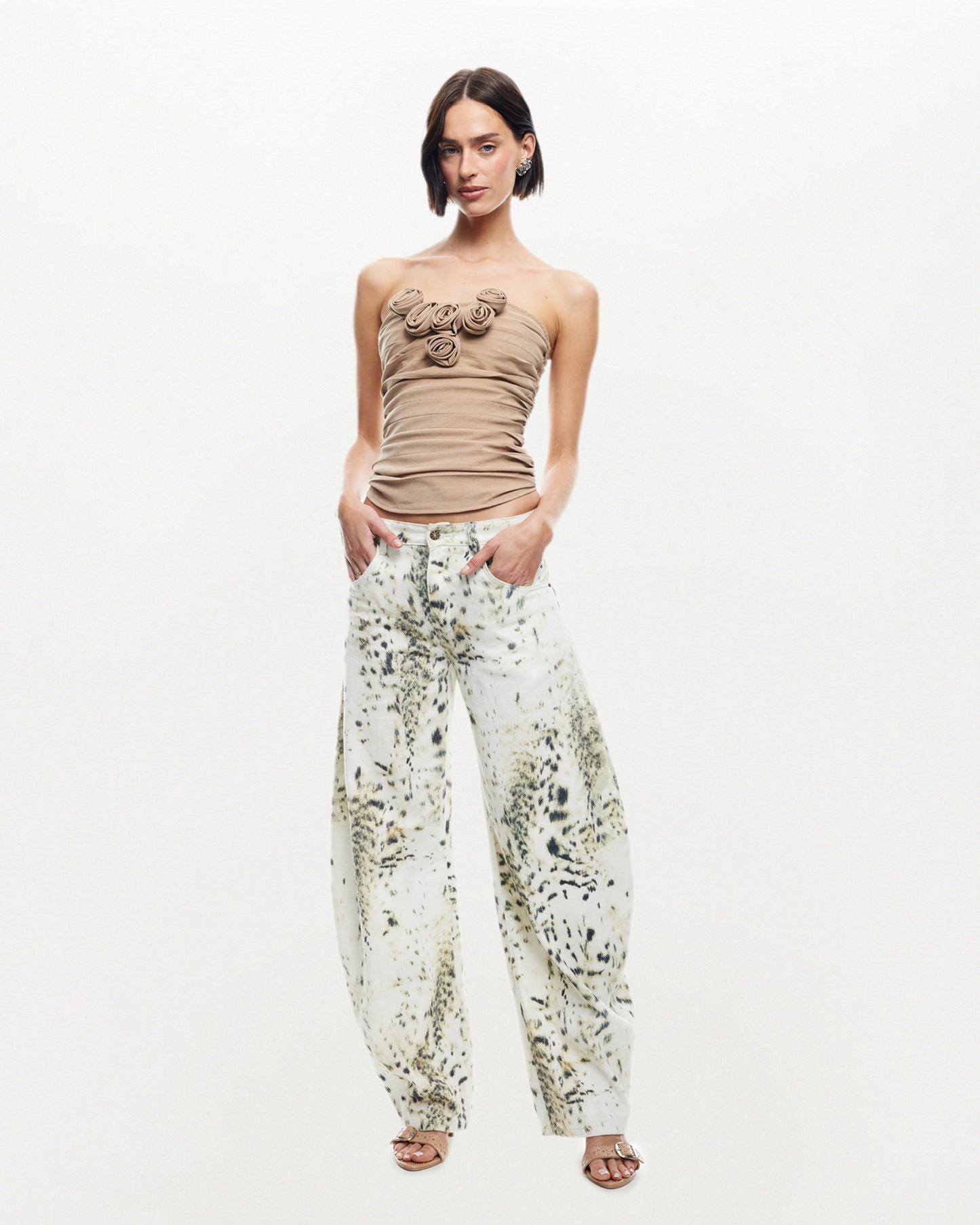 Horseshoe Jeans Snow Leopard