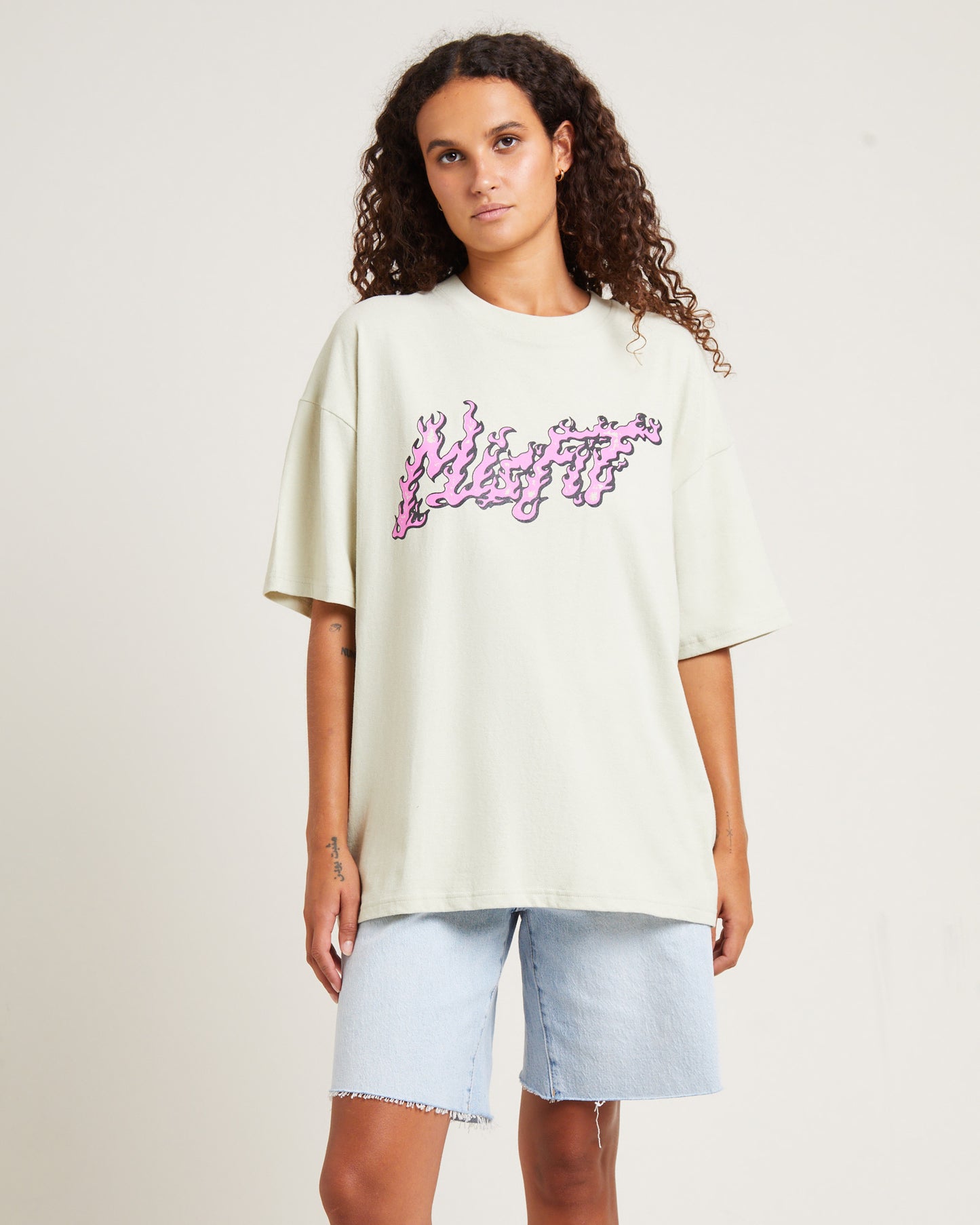 Sleeping Cells Oversized Tee Thrift White
