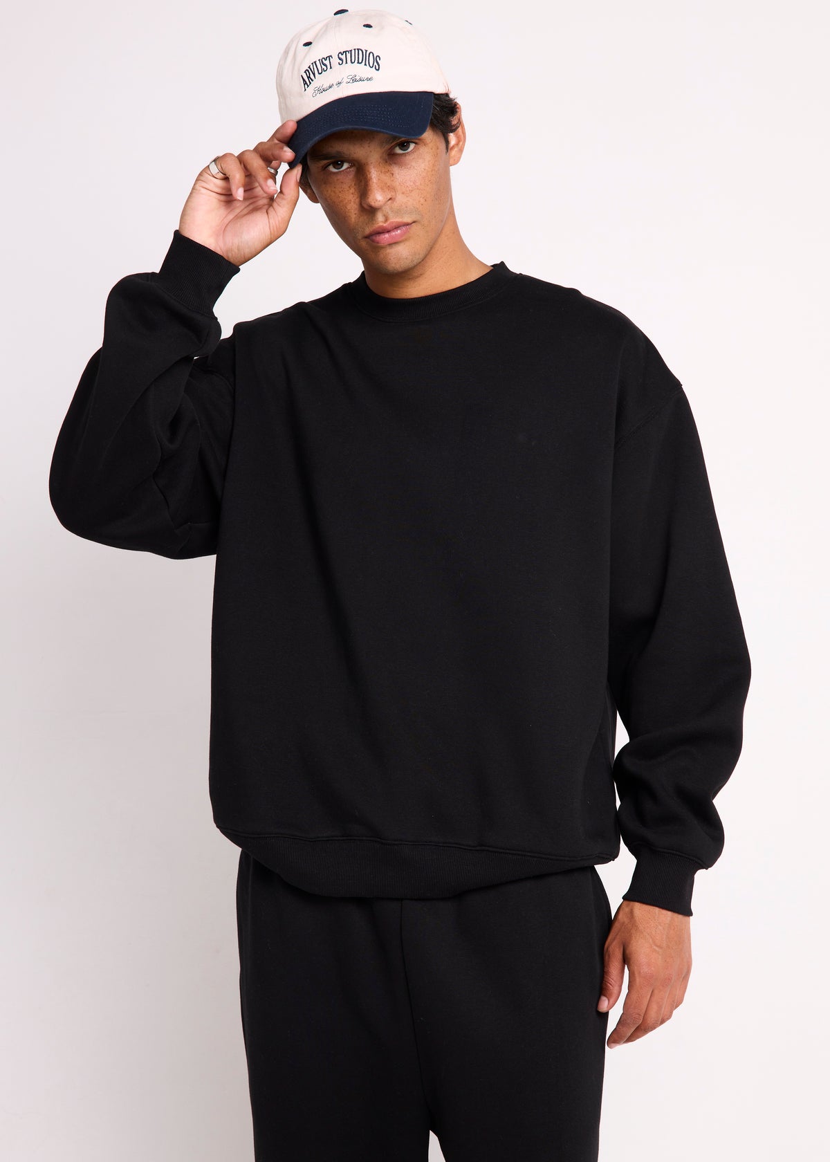 OG Oversized Crewneck Jumper BLACK