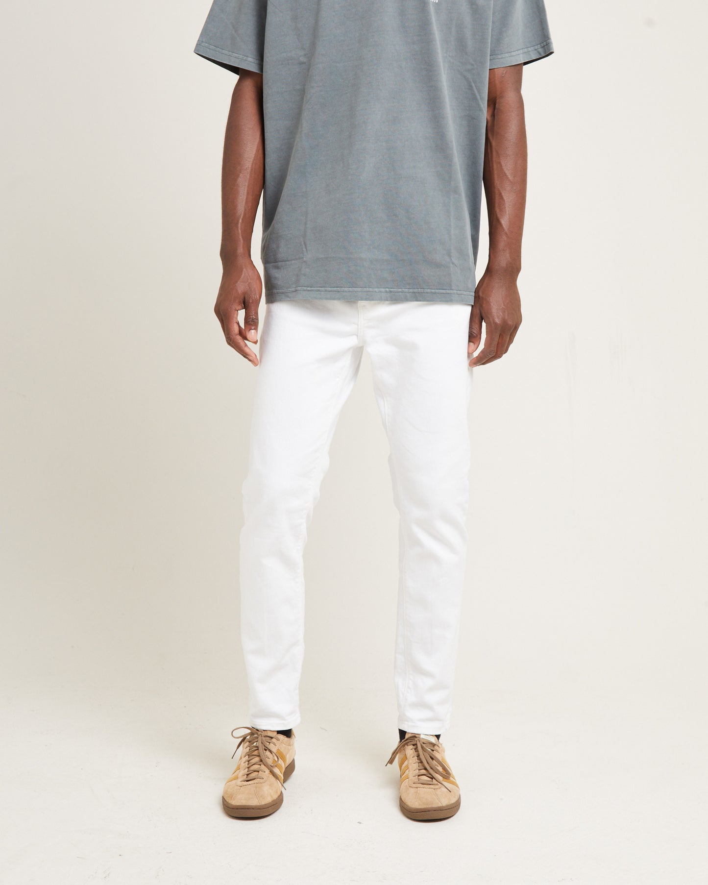 A Dropped Skinny Denim Jeans