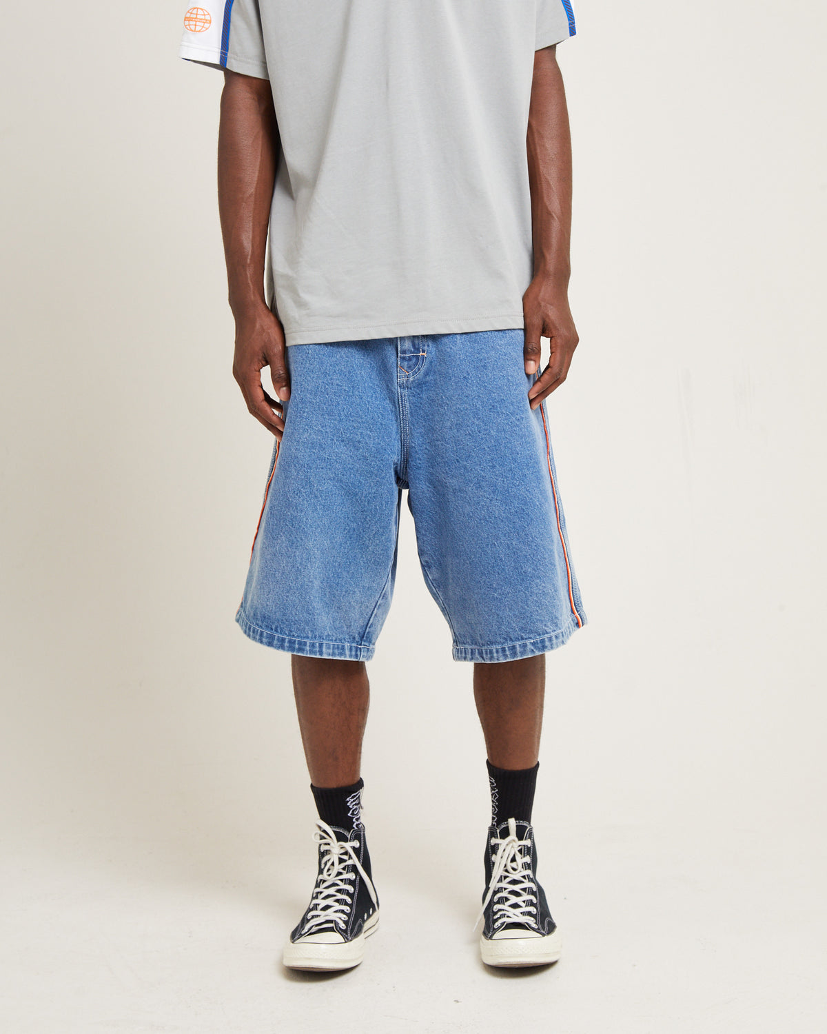 Flip Daddy Draggin Denim Jorts Middy Blue MIDDY BLUE