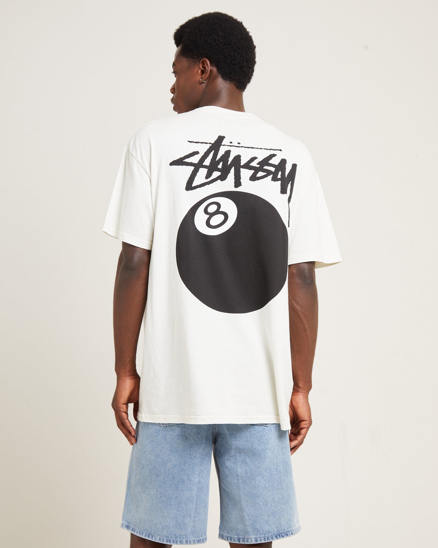 8 Ball Heavyweight Short Sleeve T-Shirt Washed White