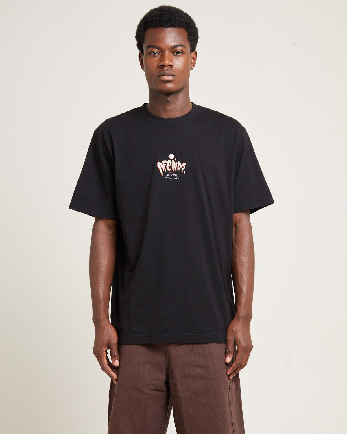 Enjoyment Recycled Retro Fit Short Sleeve T-Shirt Black BLACK