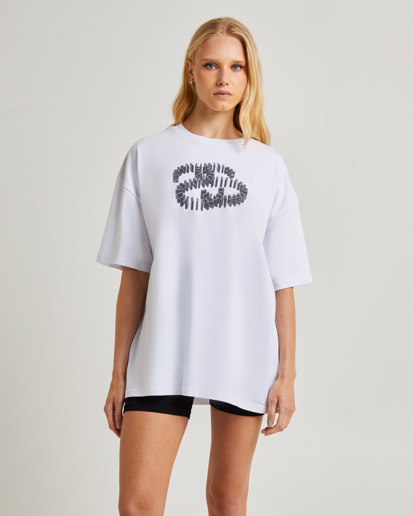 Dominoes Relaxed Short Sleeve T-Shirt White