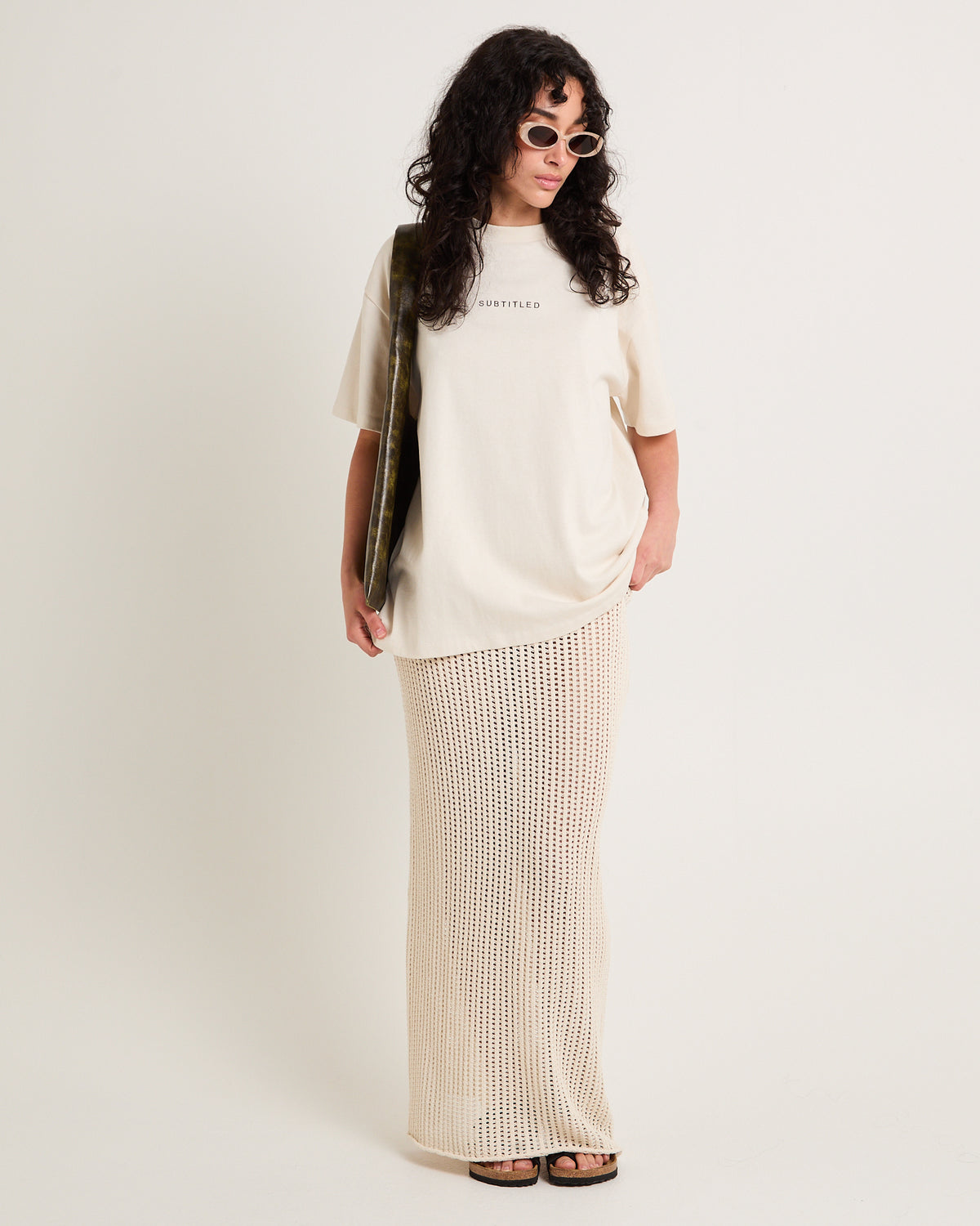 State Oversized T-Shirt WHITE