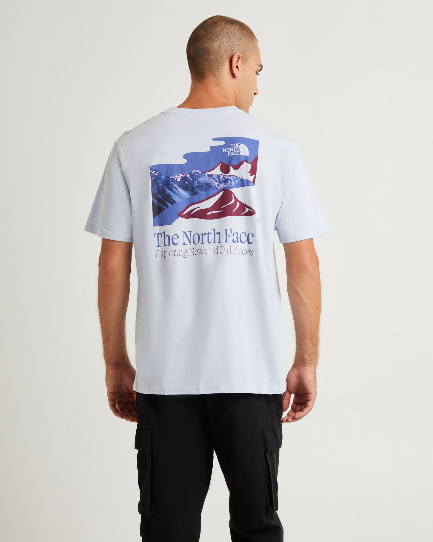 Places We Love Short Sleeve T-Shirt Dusty Periwinkle Grey