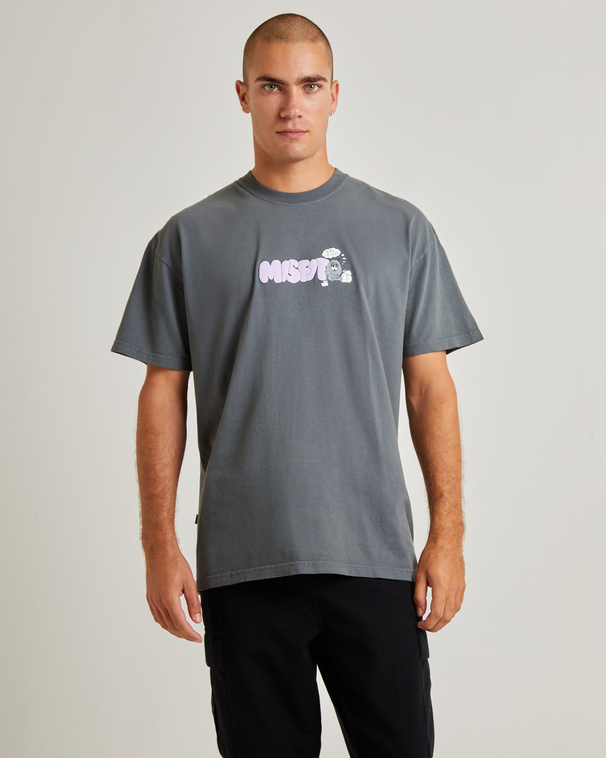Loving Hopes Short Sleeve T-Shirt Petrol PIGMENT PETROL