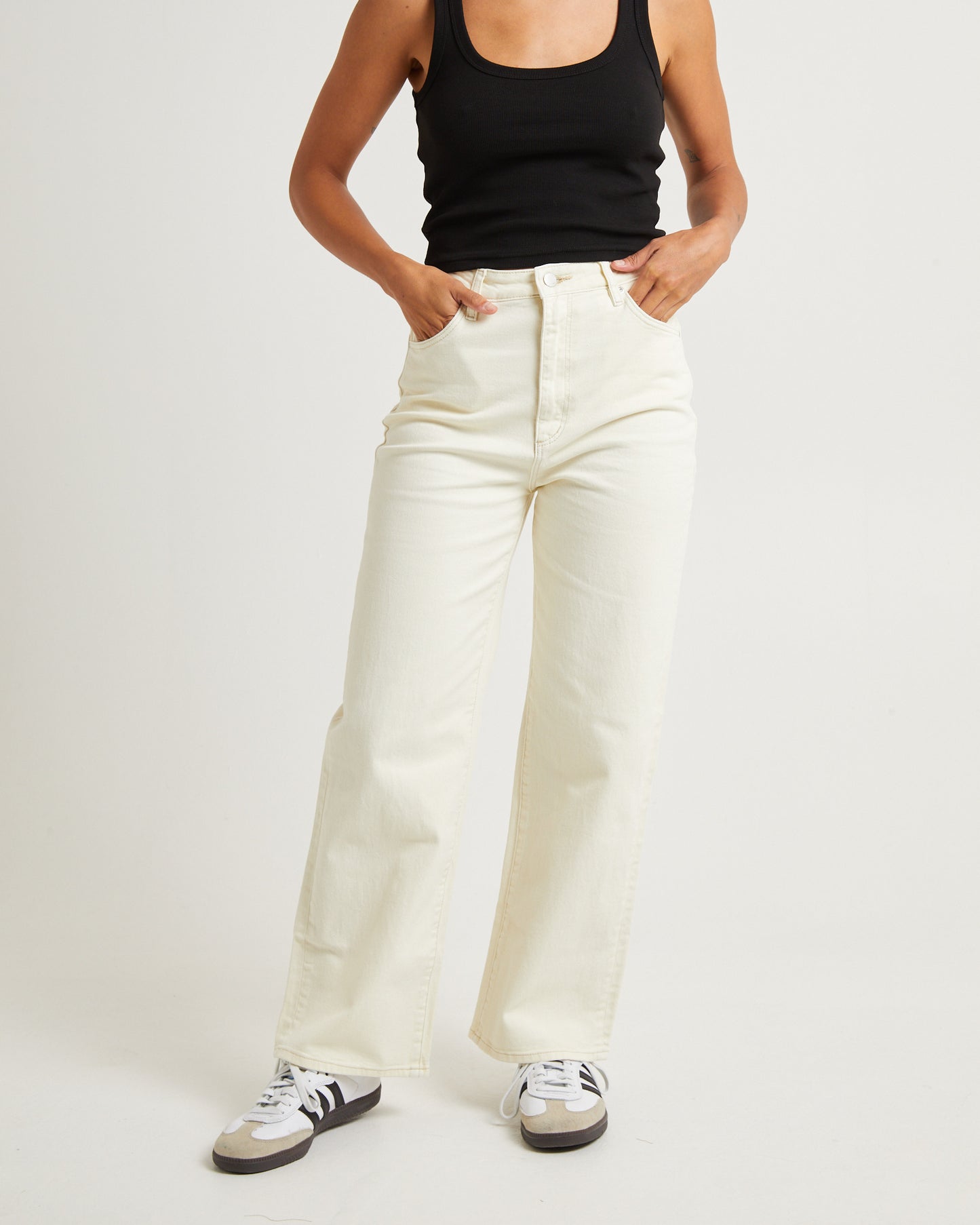Heidi Ankle Jeans Buttercream