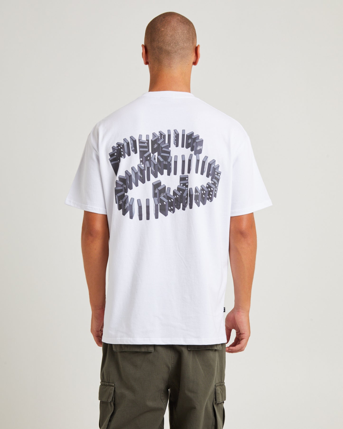 Dominoes Heavyweight Short Sleeve T-Shirt White