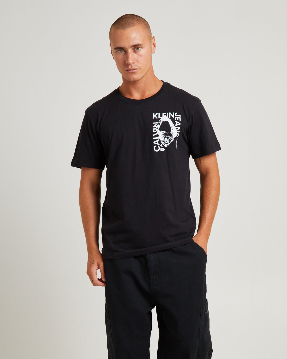 Graphic Short Sleeve T-Shirt Modern Metals Black CK BLACK