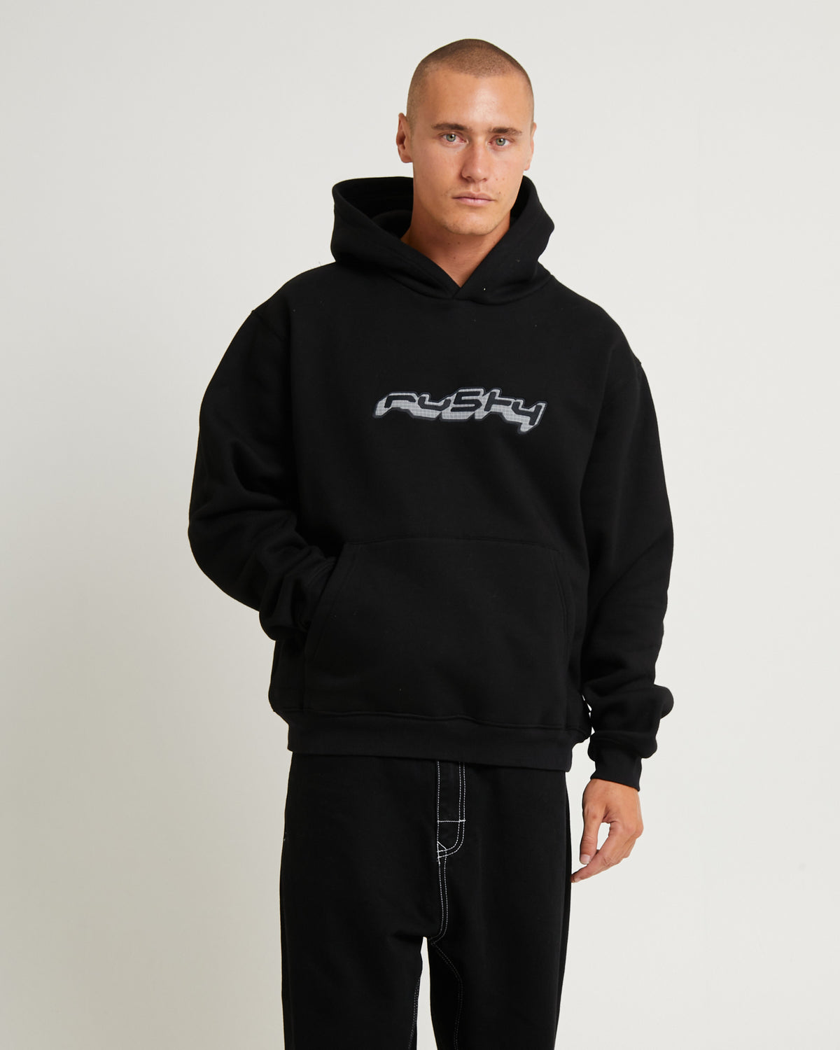 Freeway Hooded Fleece Jumper Black BLACK