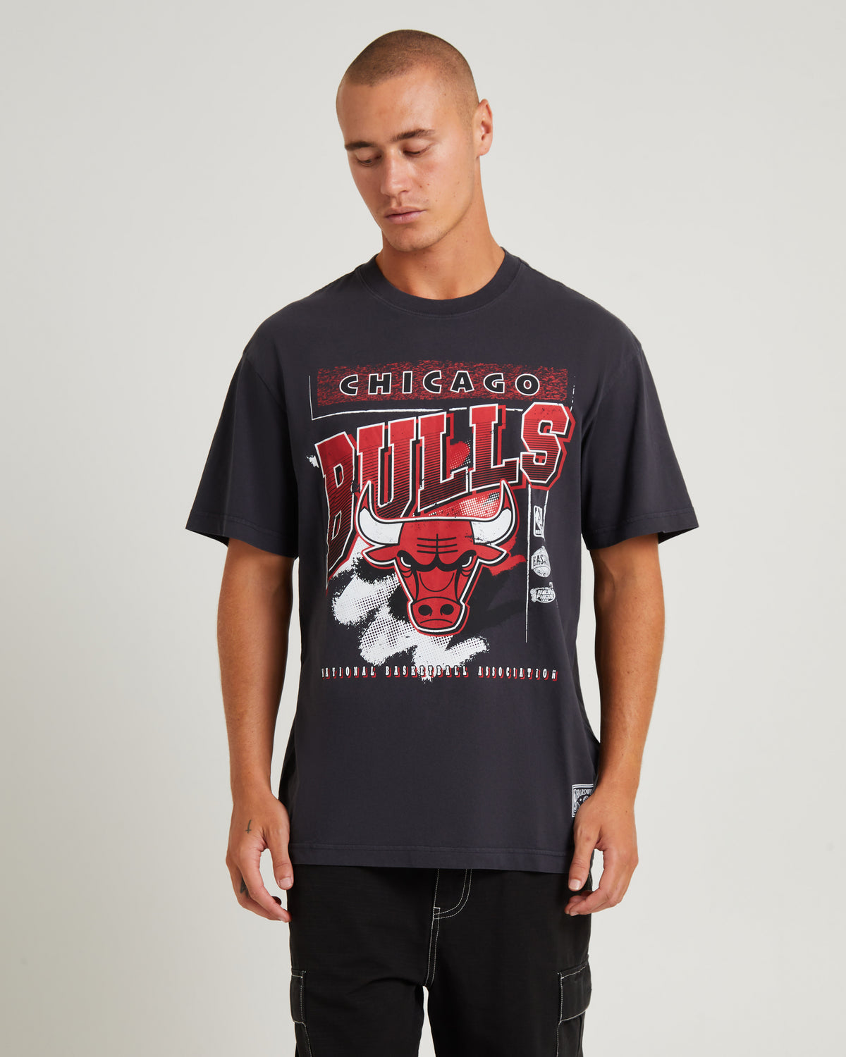 Brush Off 2.0 Bulls Short Sleeve T-Shirt Faded Black FADED BLACK