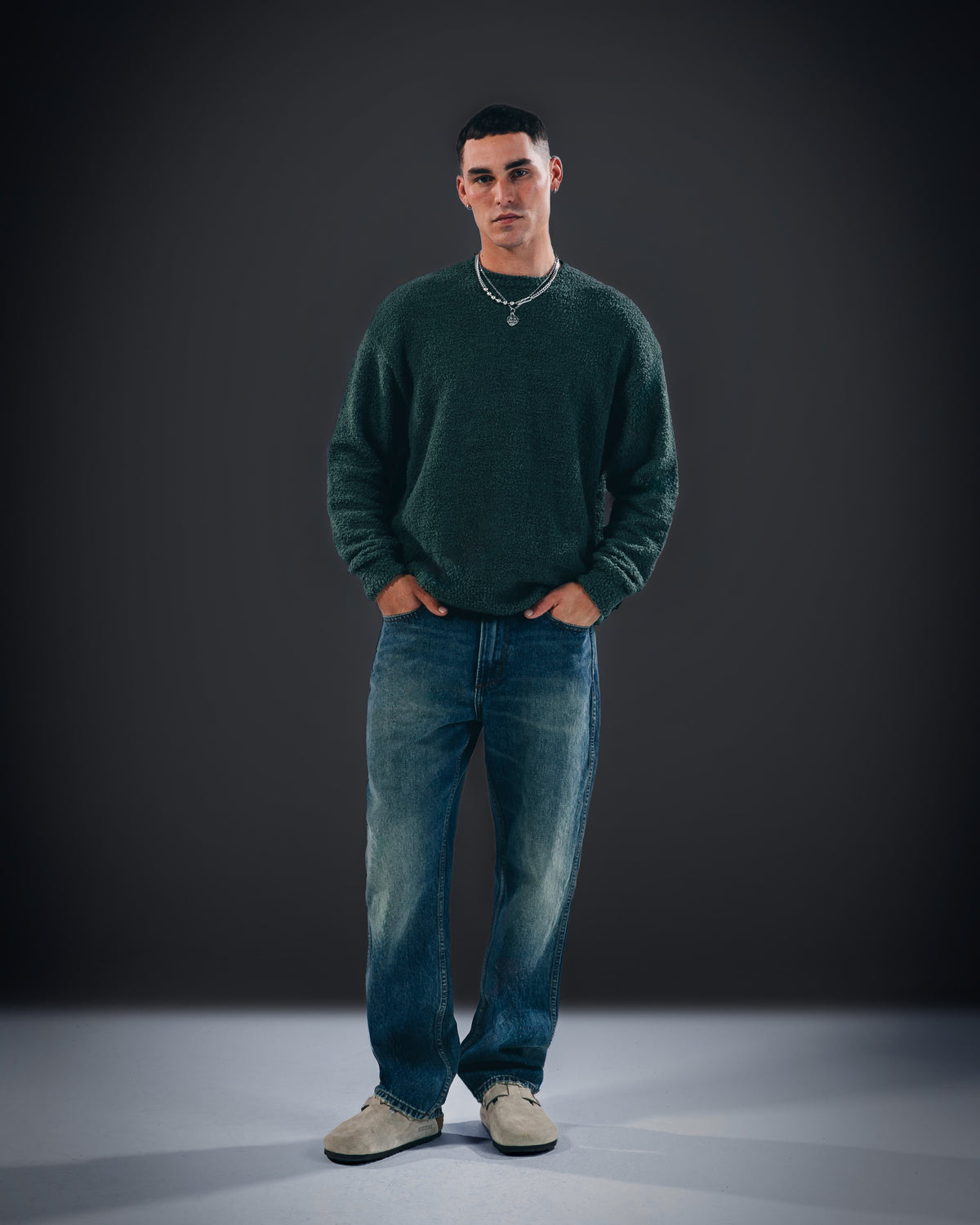 Nap Textured Knit GREEN